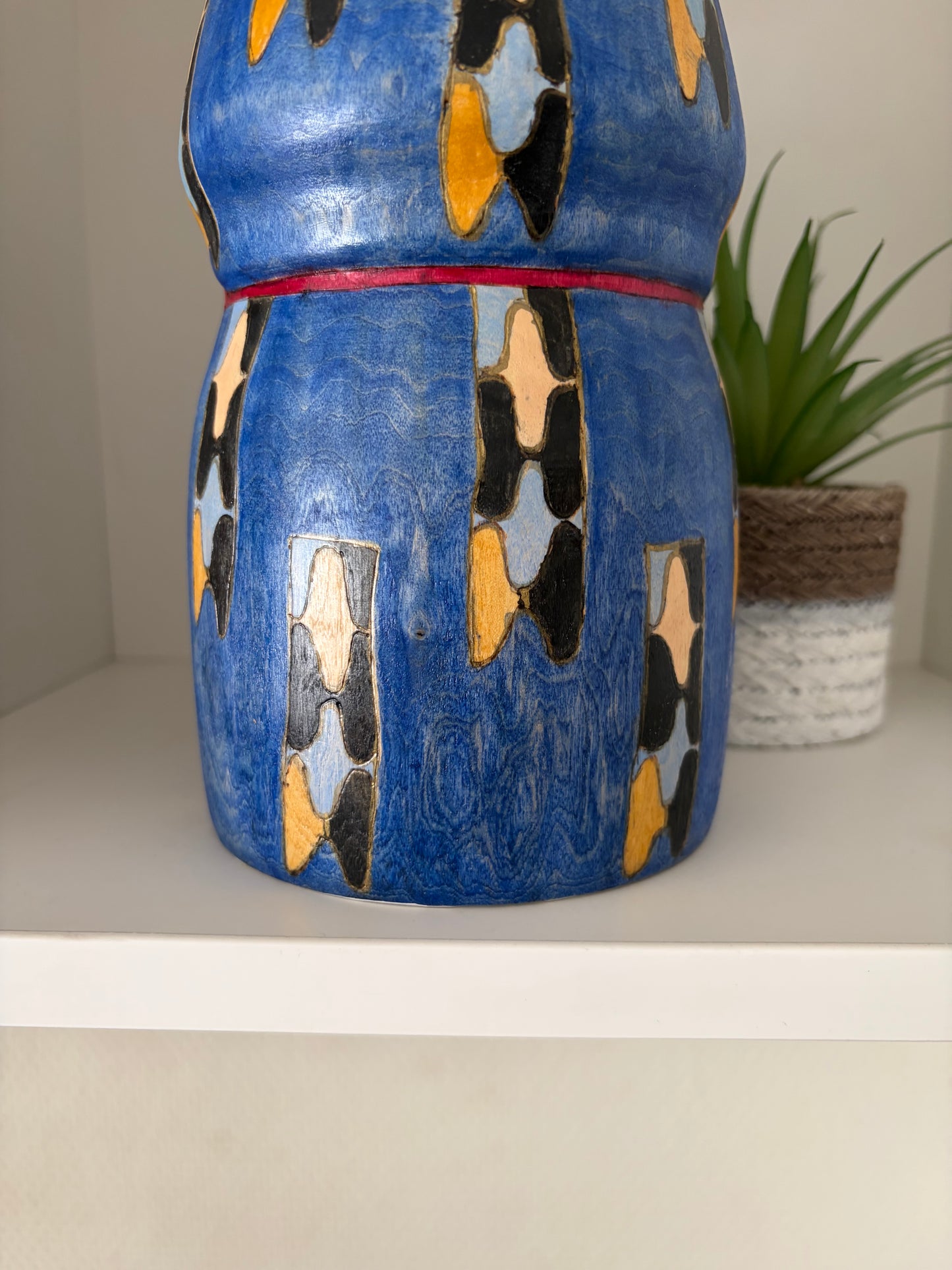 One off a kind Sosaku kokeshi by Megumi Nozawa