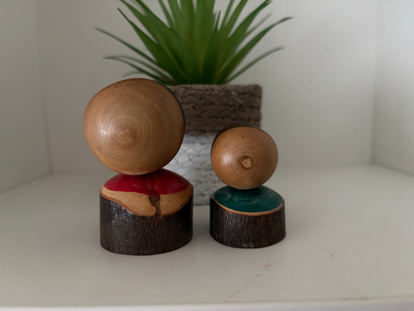Rare Vintage Sosaku kokeshi set by Hideo Ishihara (1925-1999)