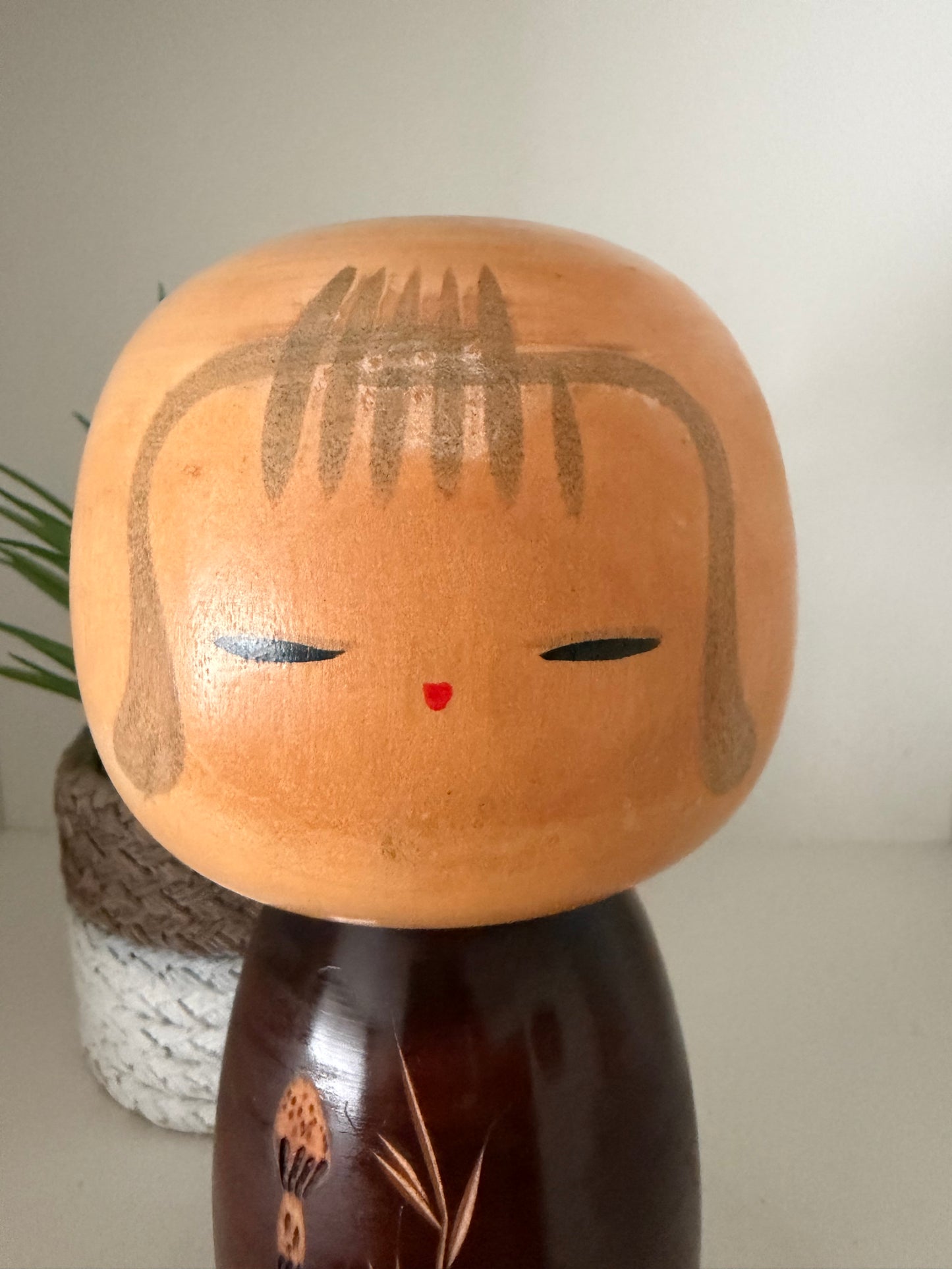 Vintage Sosaku kokeshi by Yuji Kawase (1938-)