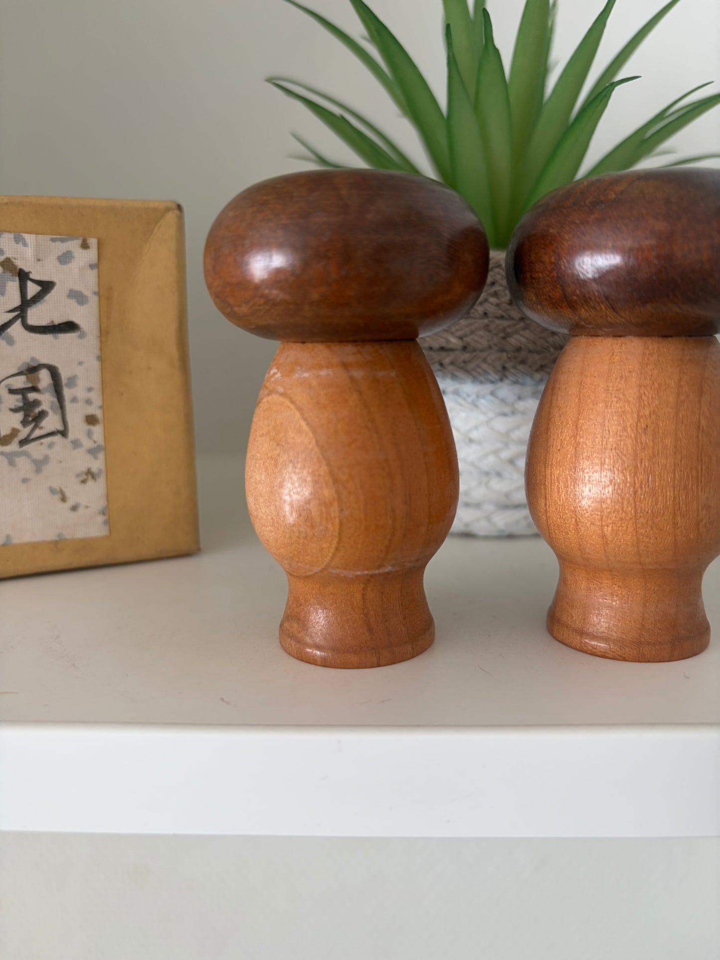 Vintage set Sosaku kokeshi by Kato Masami (1925-)