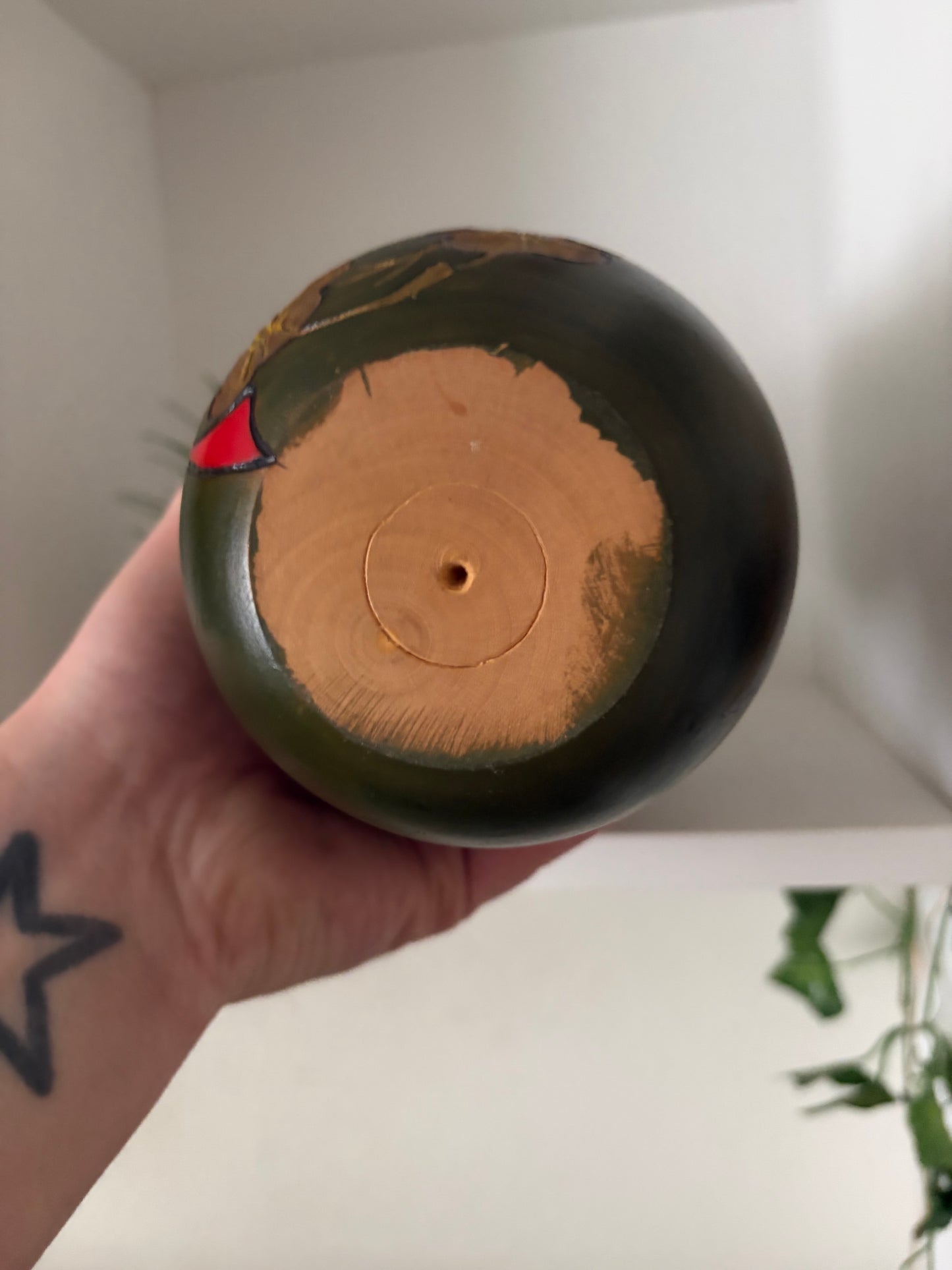 Rare vintage Sosaku kokeshi by Aramaki Kyoho