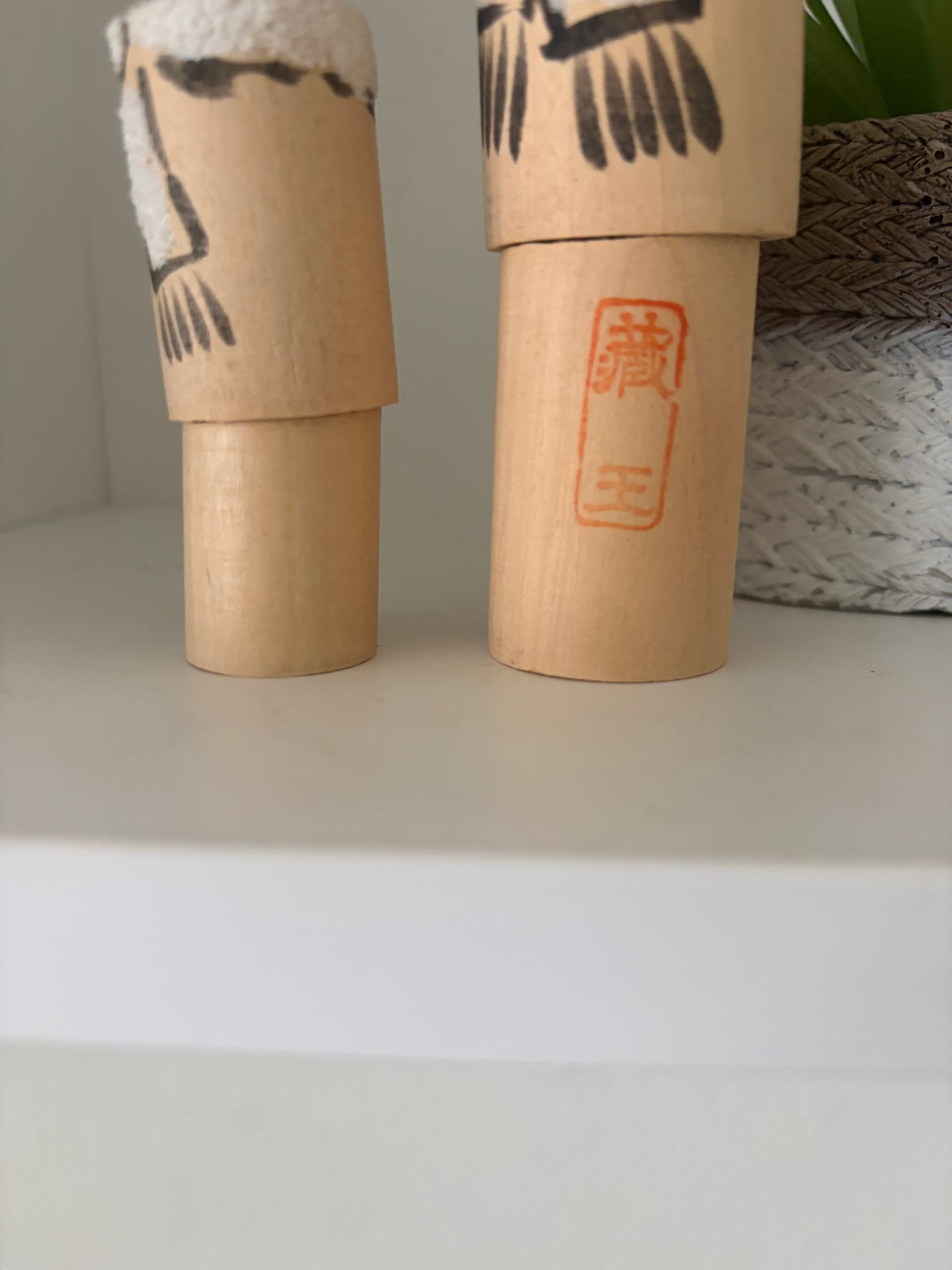 Vintage Mother and Child kokeshi by Kiyohara Takao