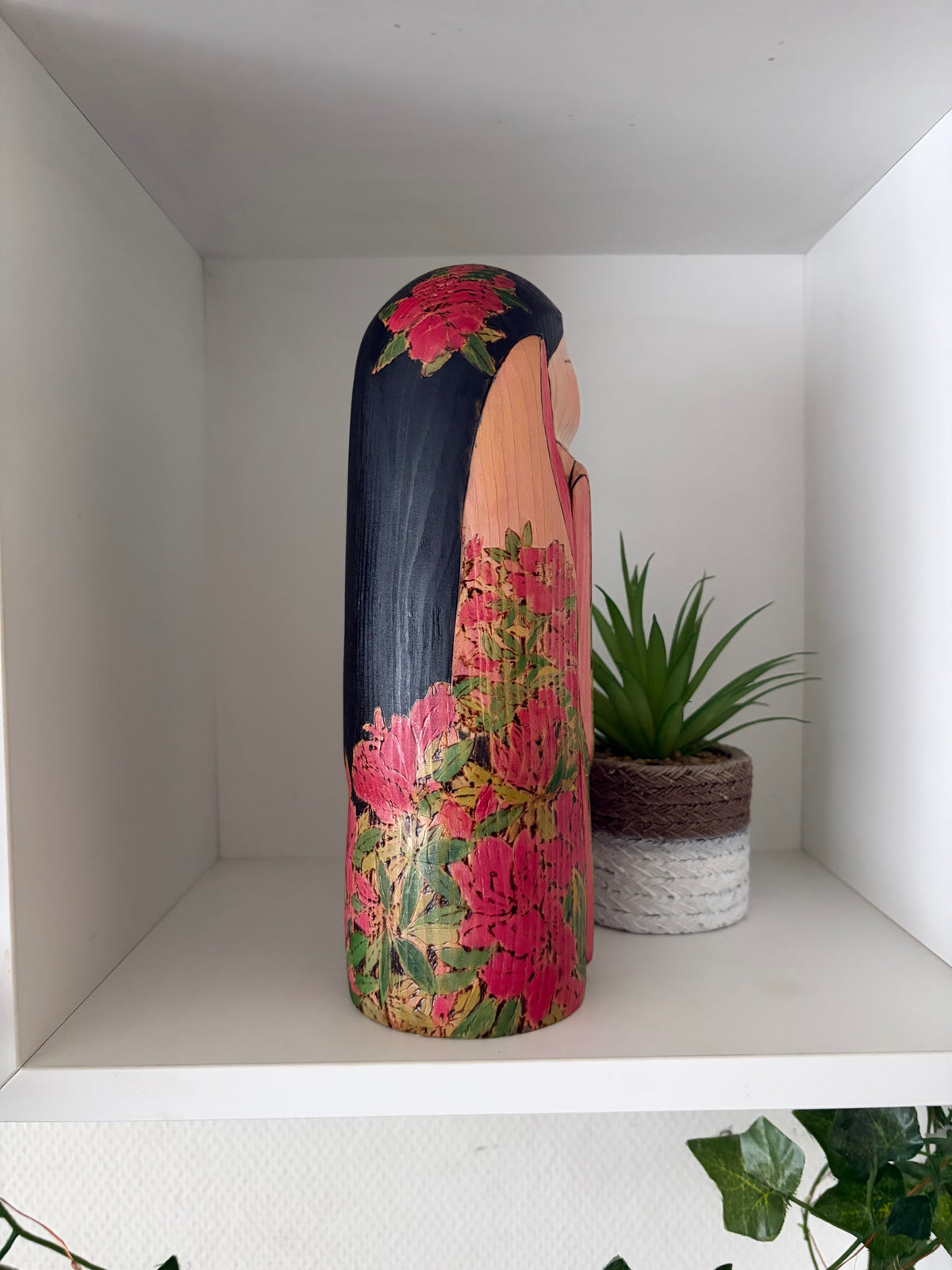Exclusive one of a kind kokeshi by Yuko Yamazaki