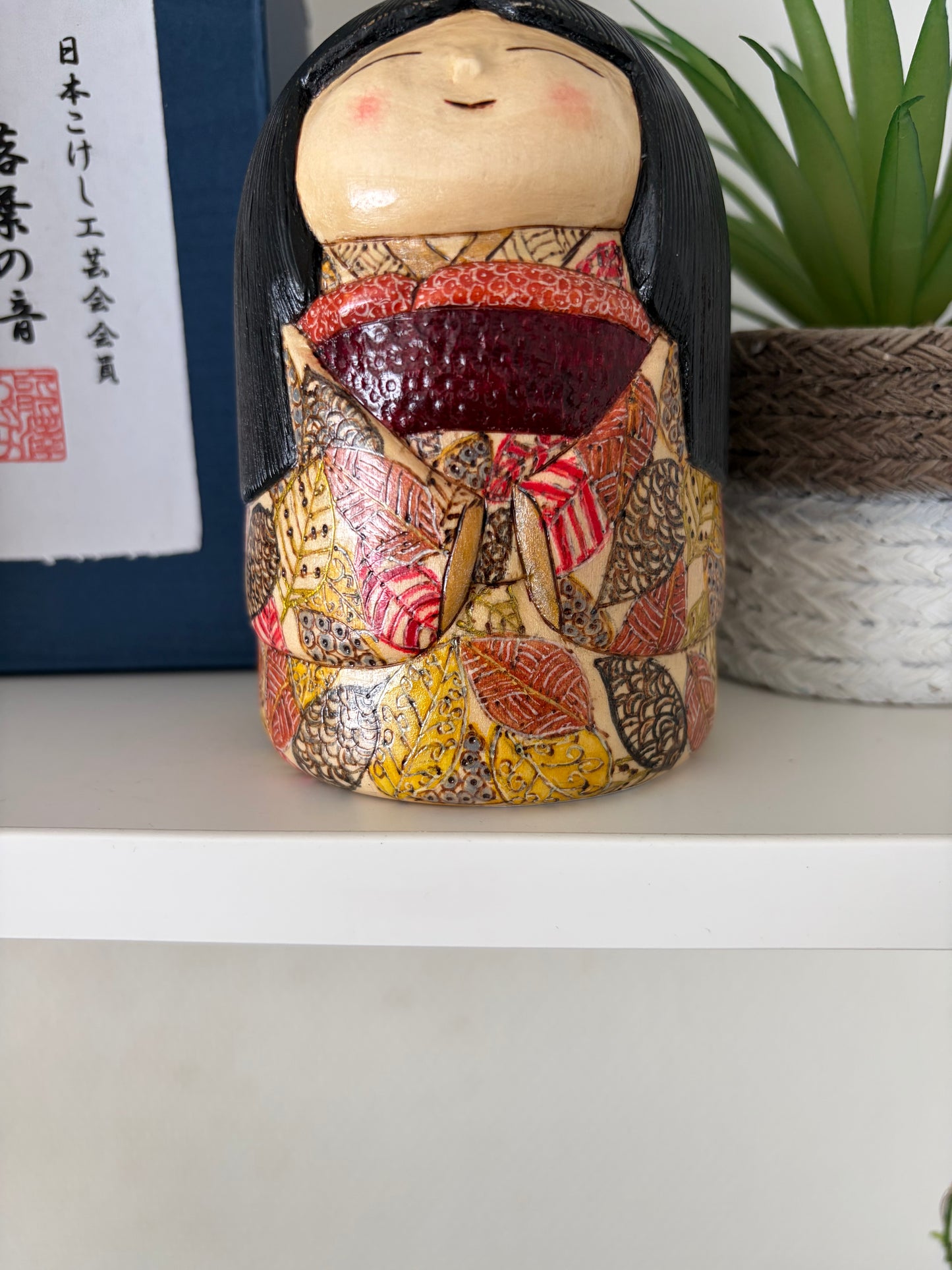 One off a kind Sosaku kokeshi by Megumi Nozawa