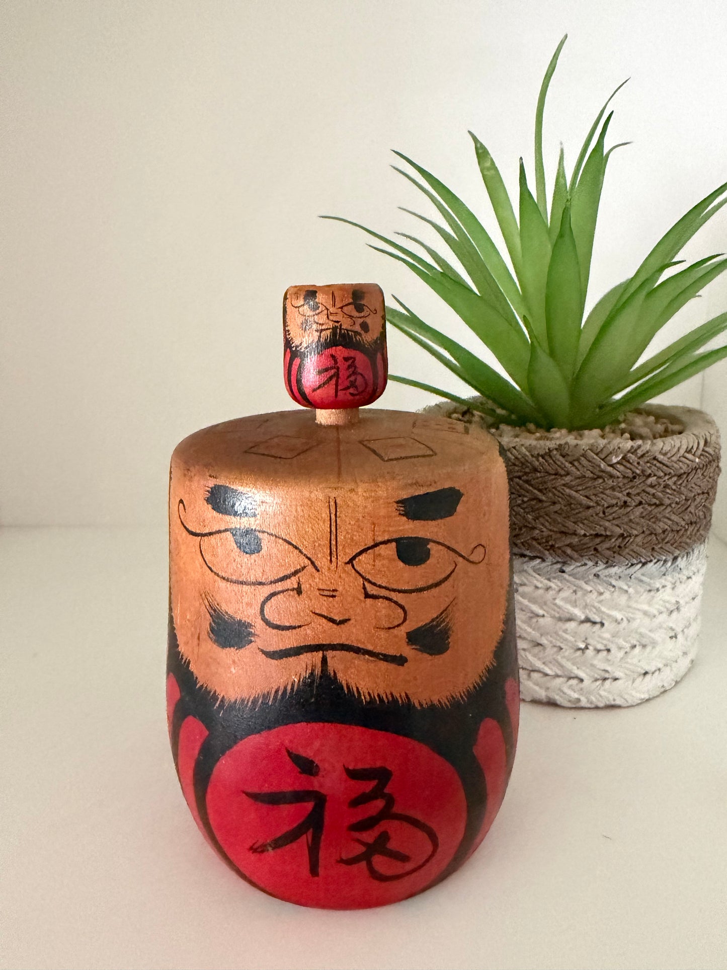 Vintage Daruma kokeshi by Toku