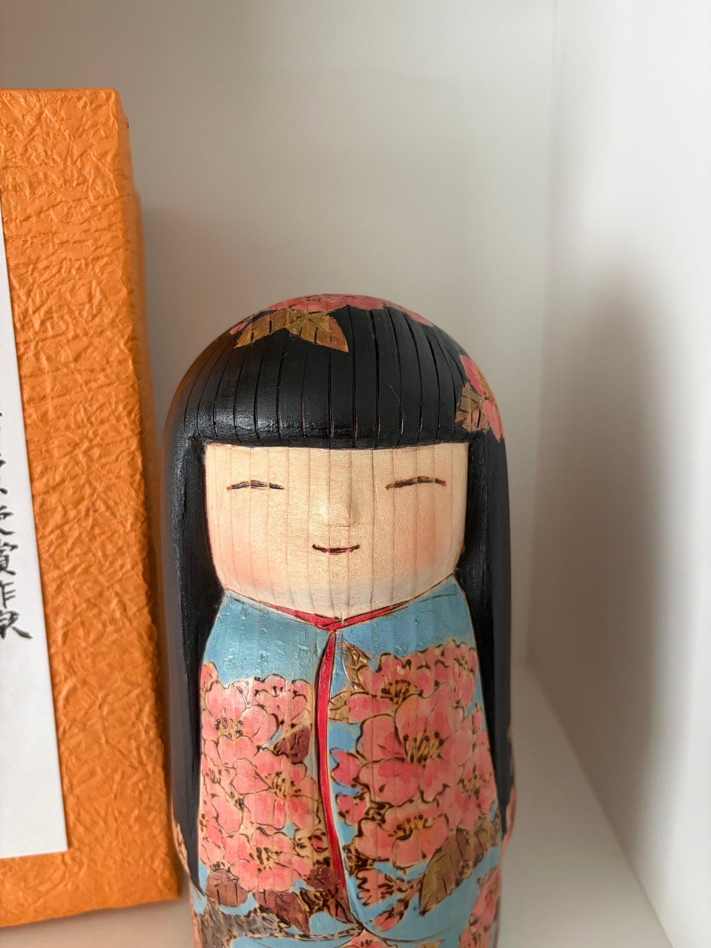 One of a kind kokeshi by Yuko Yamazaki- With box