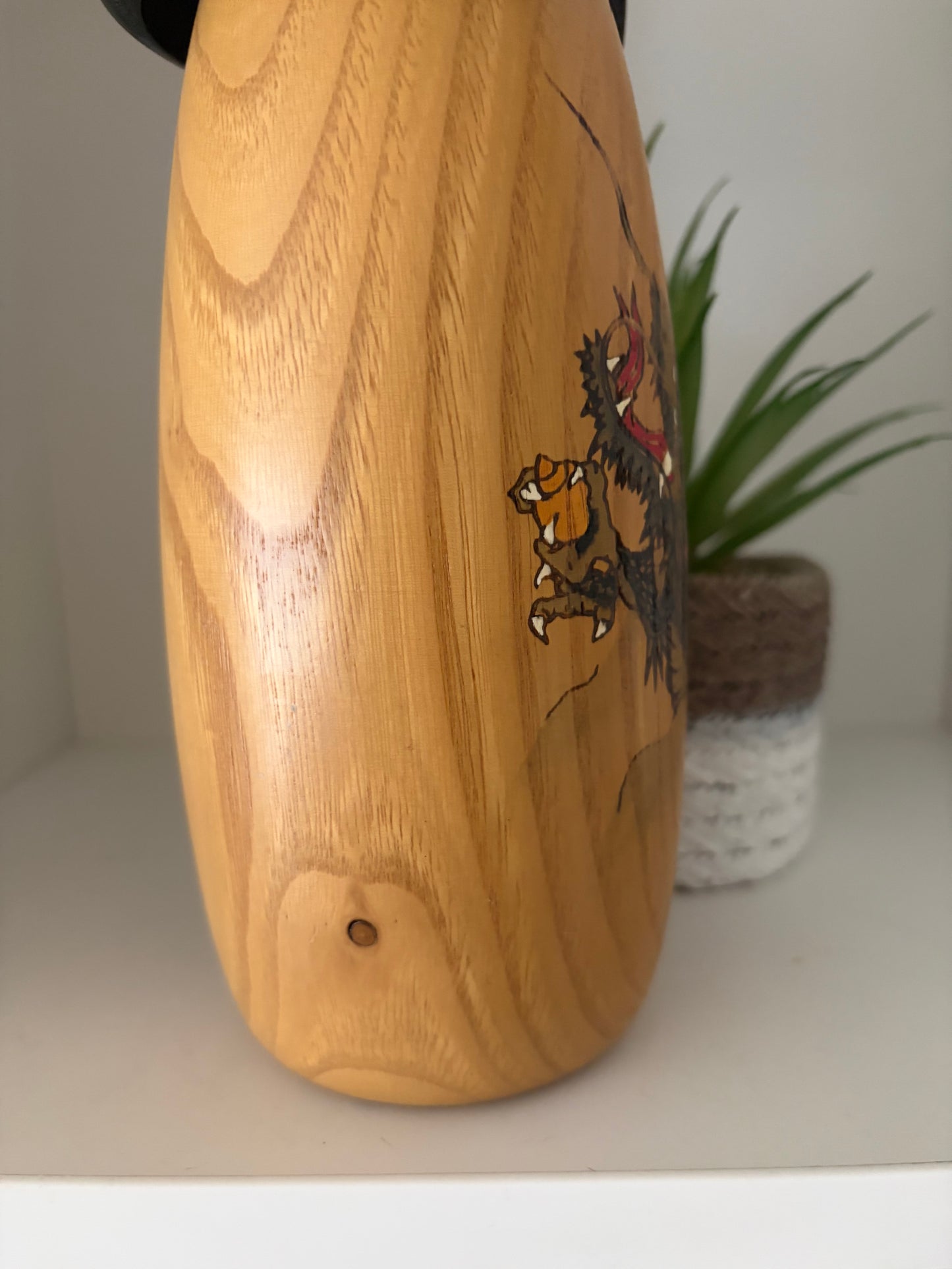 Vintage Gumma kokeshi by Usaburo