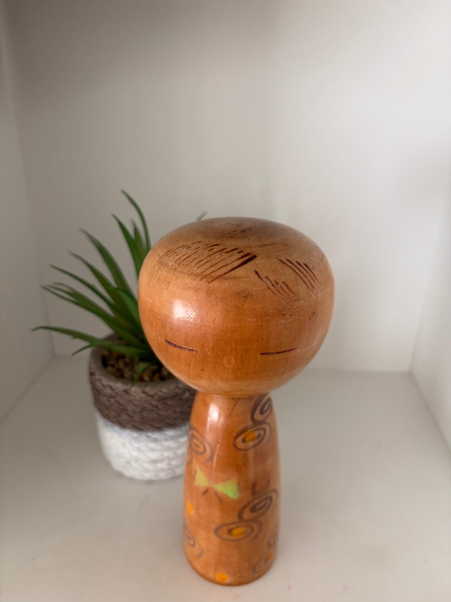 Rare vintage Sosaku kokeshi by Yuji Kawase (1938-)