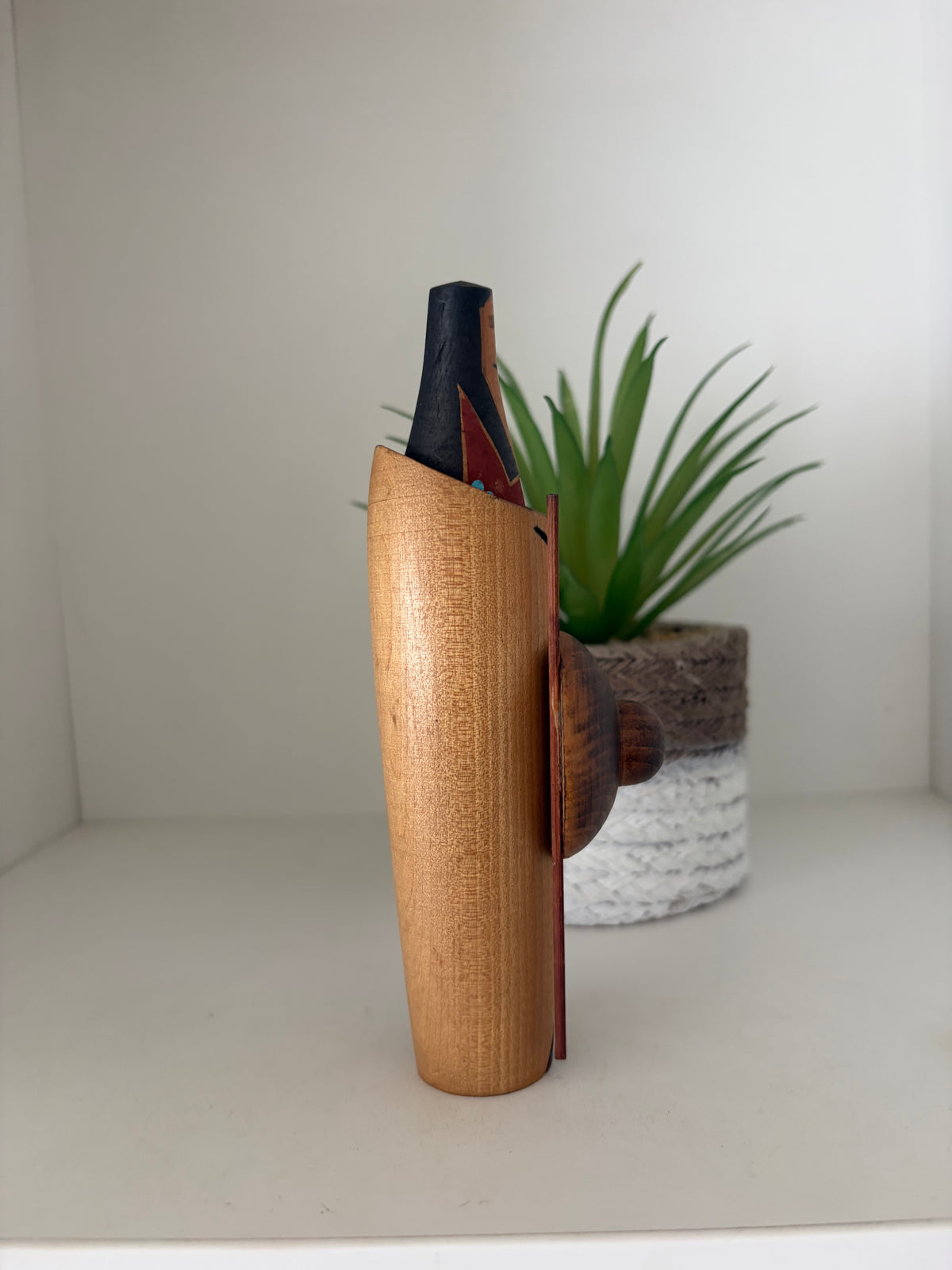Vintage Sosaku kokeshi by Seiju Kon (1931-)