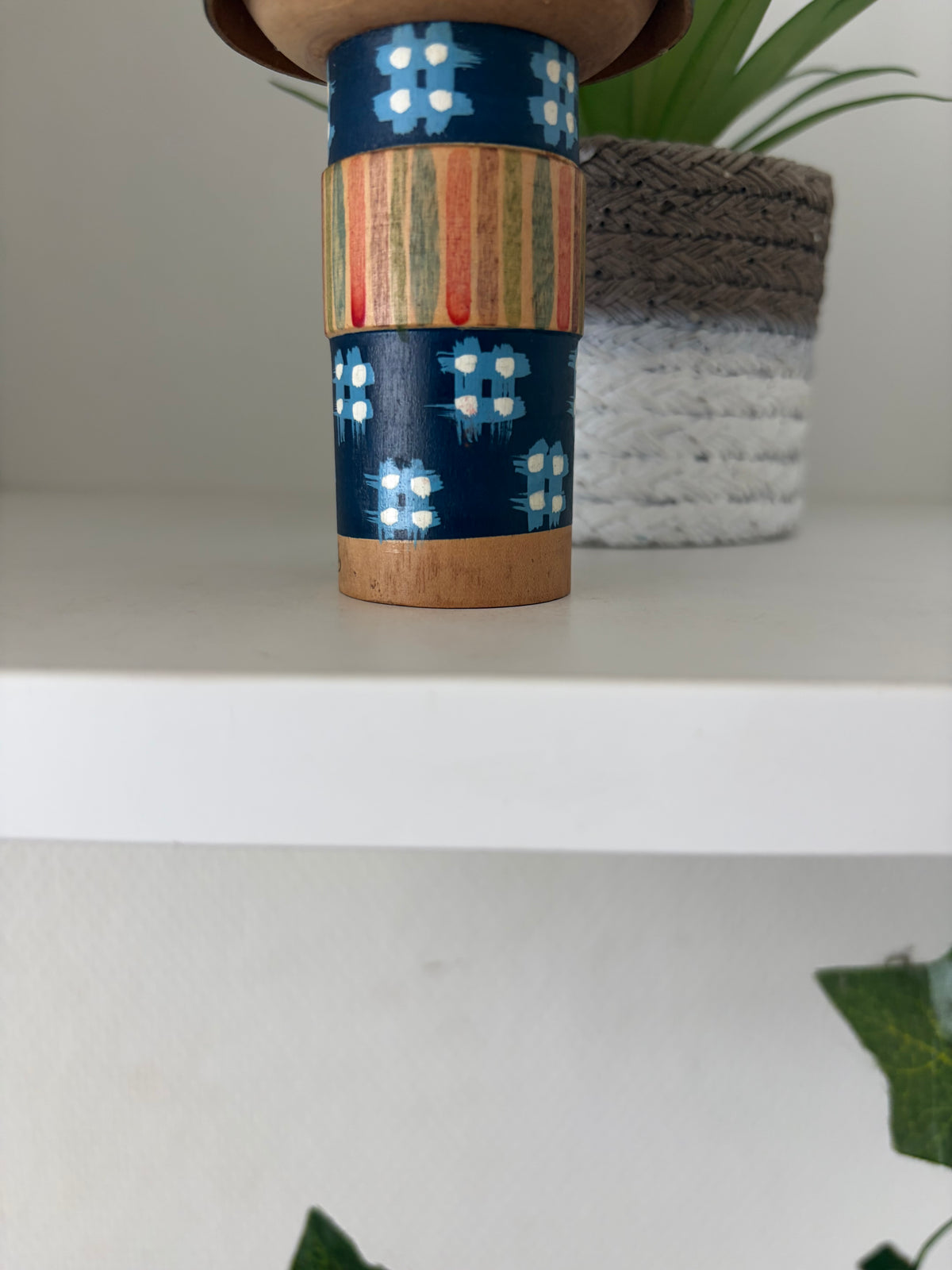 Vintage Sosaku kokeshi by Sansaku Sekiguchi (1925-2018)