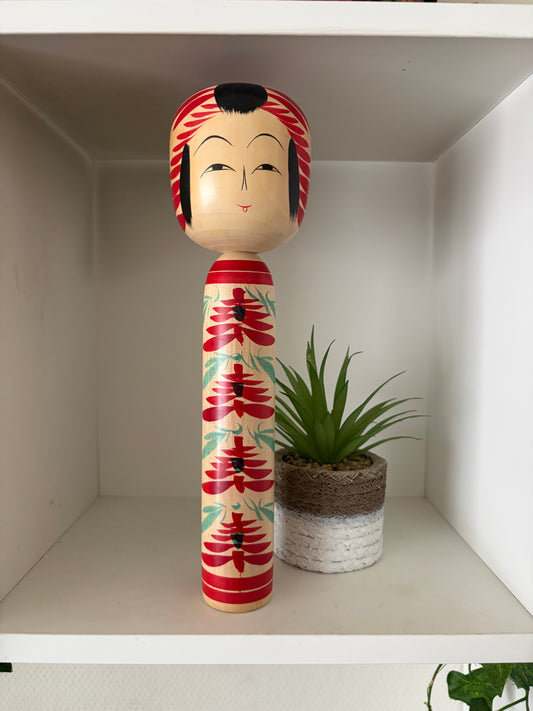 Vintage traditional Togatta kokeshi by Sakuta Takashi