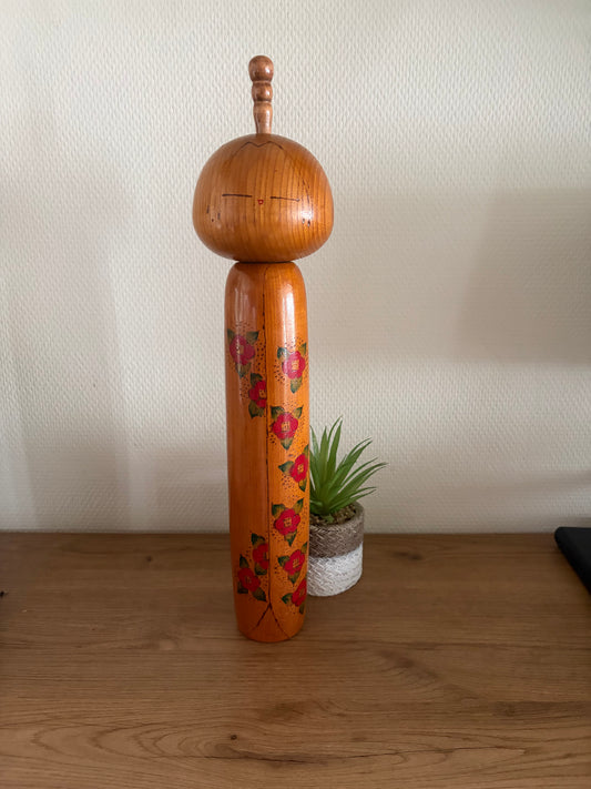Vintage Sosaku kokeshi by Toa Sekiguchi (1942-) - Dated 1979