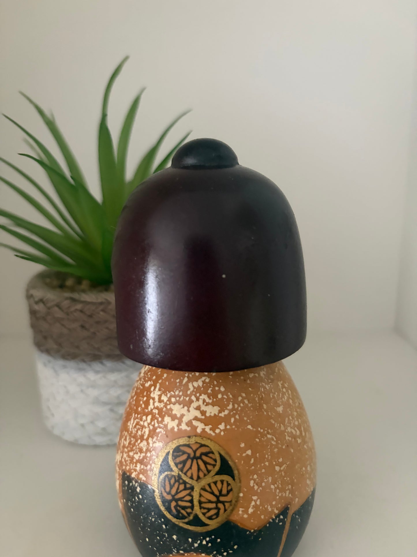 Rare Vintage Sosaku kokeshi by Aoki Ryoka (1931-)