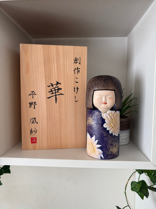 Exclusive one off a kind kokeshi by Nagisa Hirano!