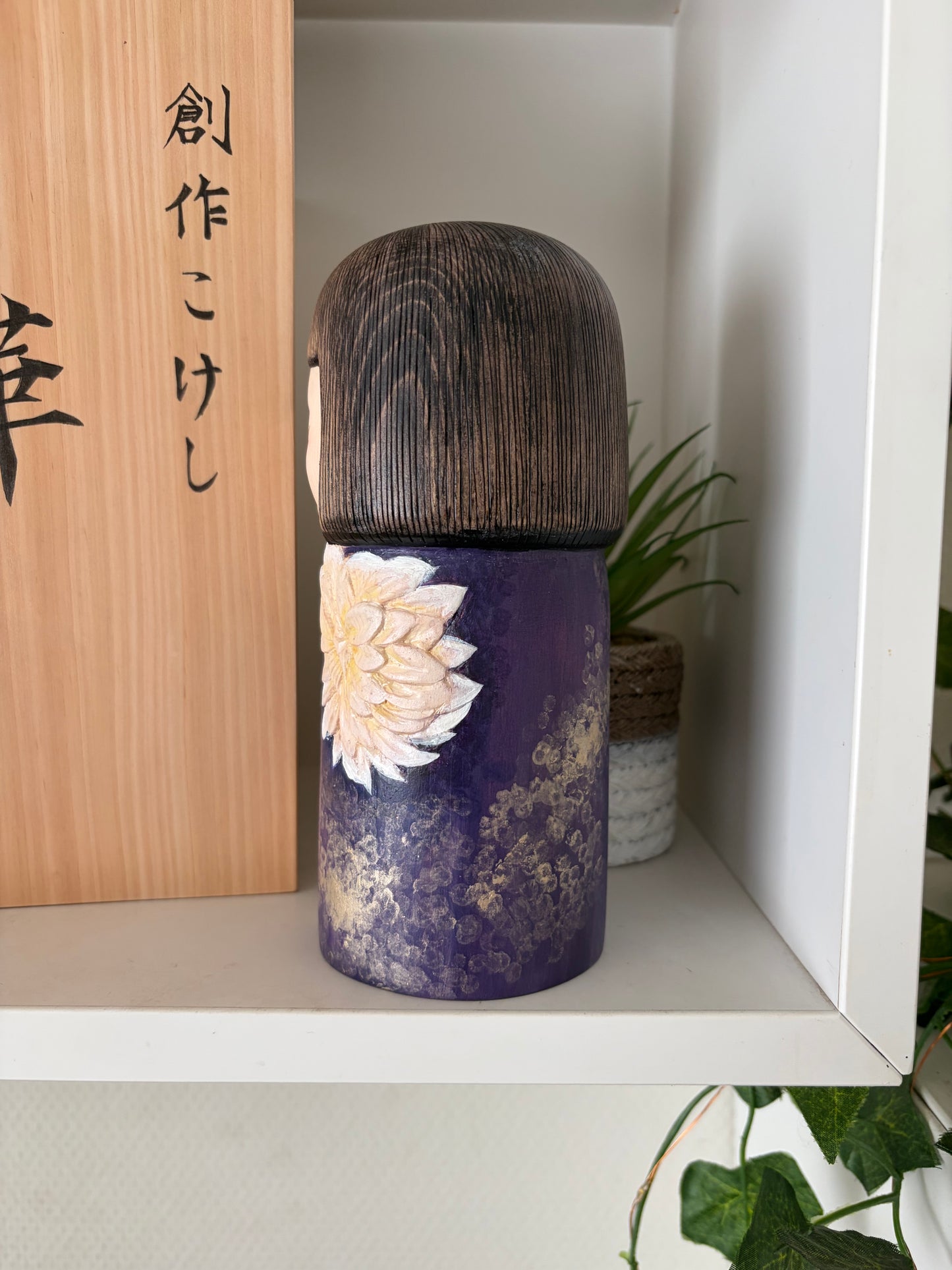 Exclusive one off a kind kokeshi by Nagisa Hirano!