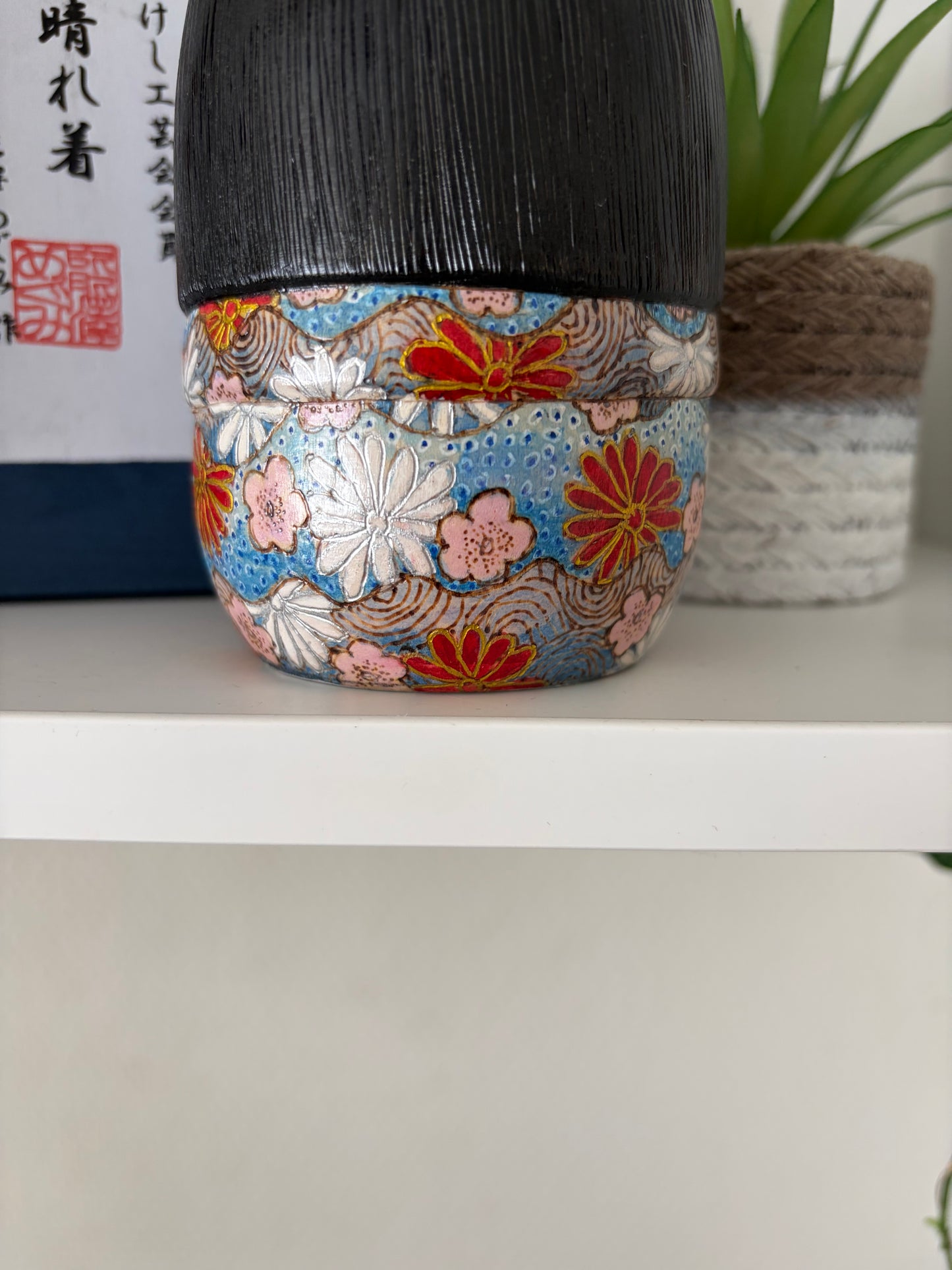 One off a kind Sosaku kokeshi by Megumi Nozawa