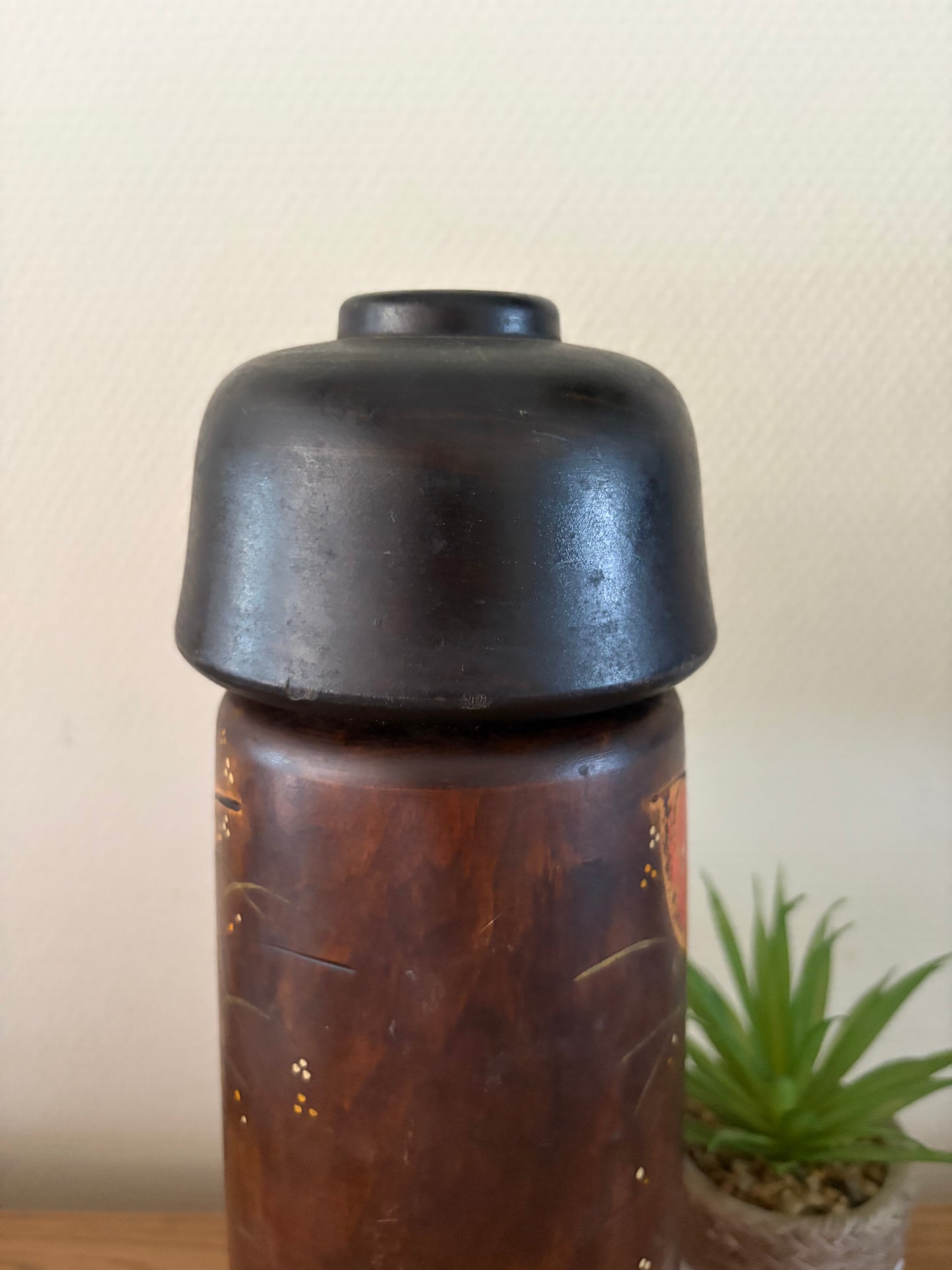 Rare vintage Sosaku kokeshi by Toa Sekiguchi (1942-)