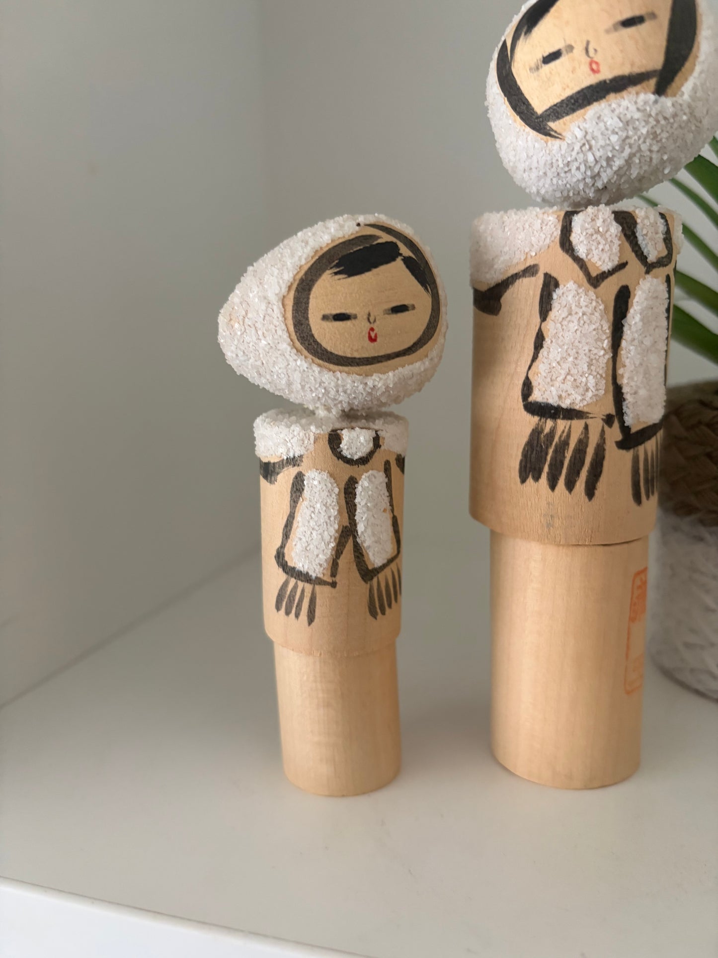 Vintage Mother and Child kokeshi by Kiyohara Takao