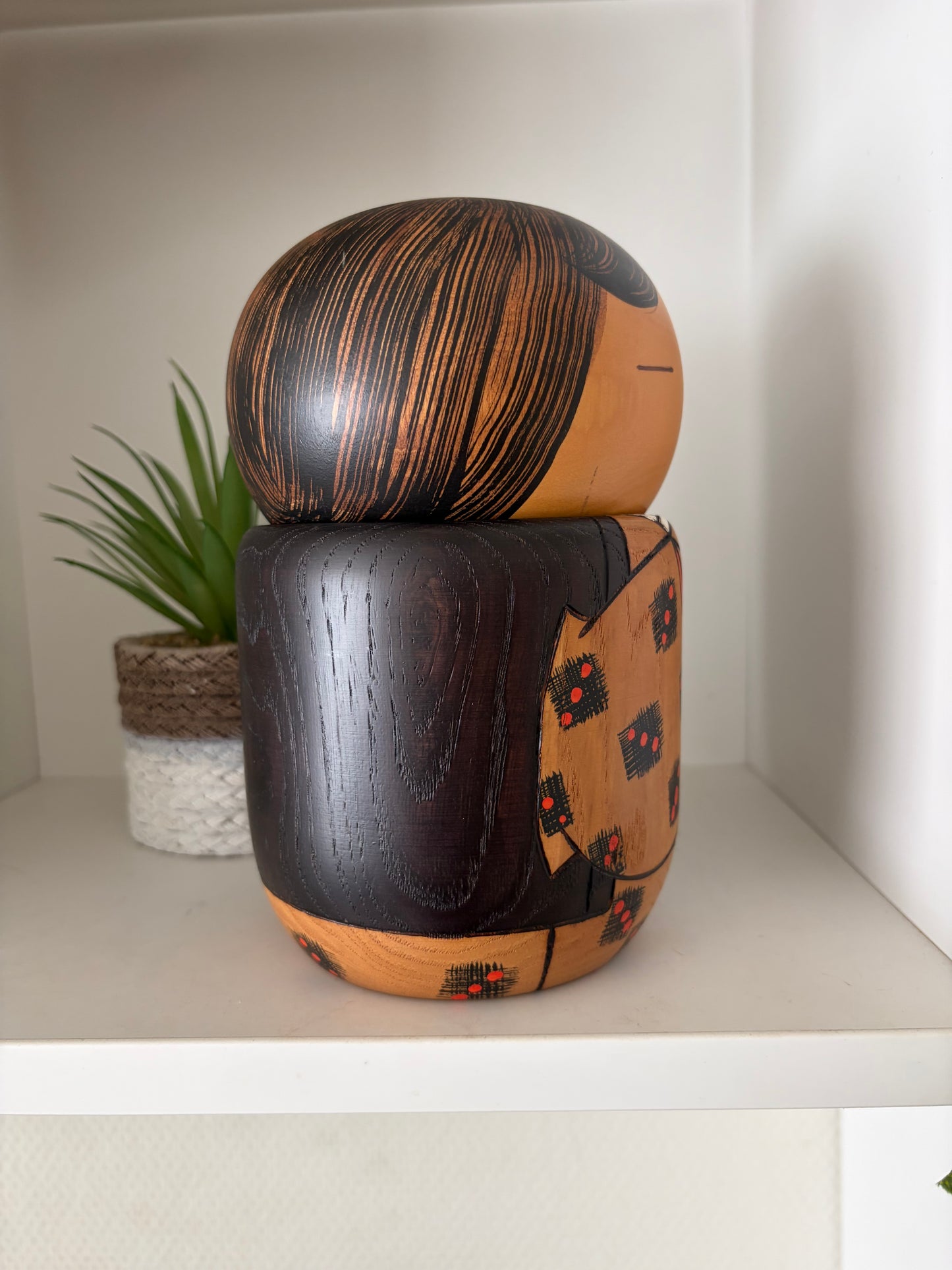 Vintage Gumma kokeshi by Usaburo- With hidden storage
