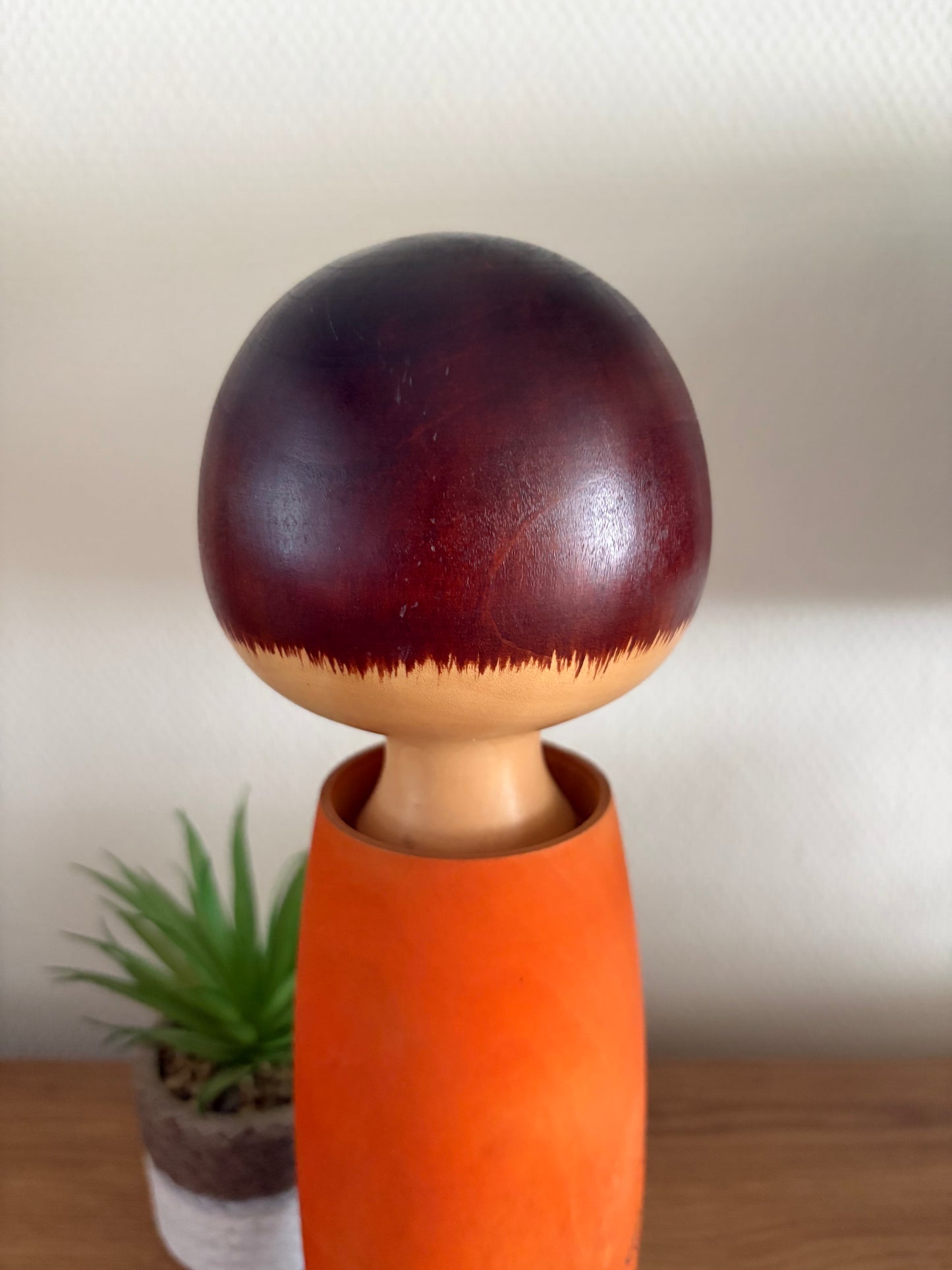 Exclusive vintage Sosaku kokeshi by Aoki Ryoka (1931-)