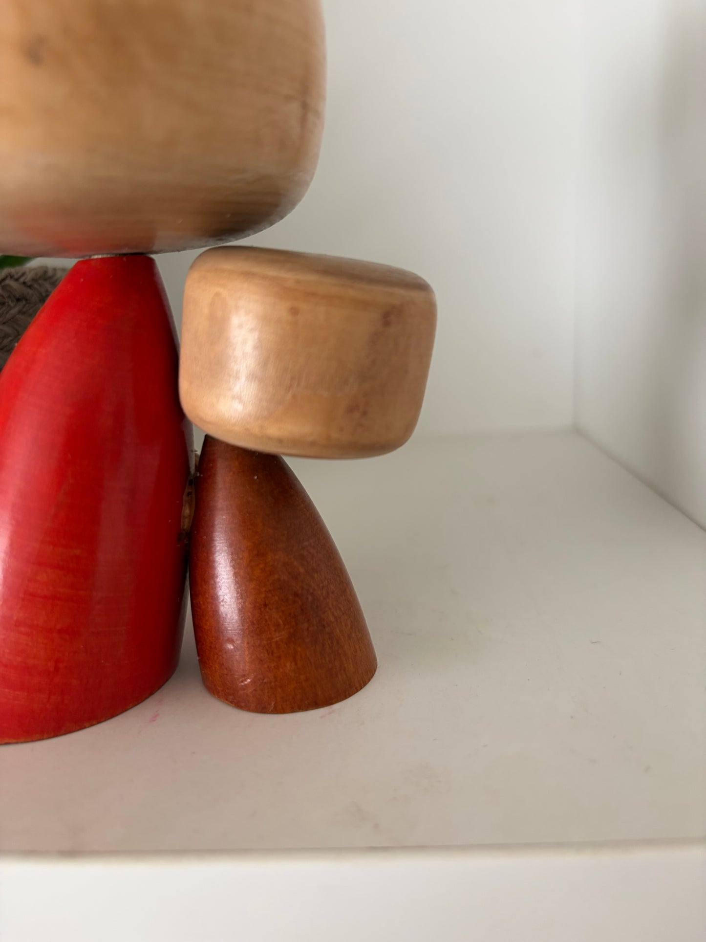 Exclusive Rare Vintage Creative Kokeshi by renowned artisan Ikuyoshi Yokozuka - Mother and child