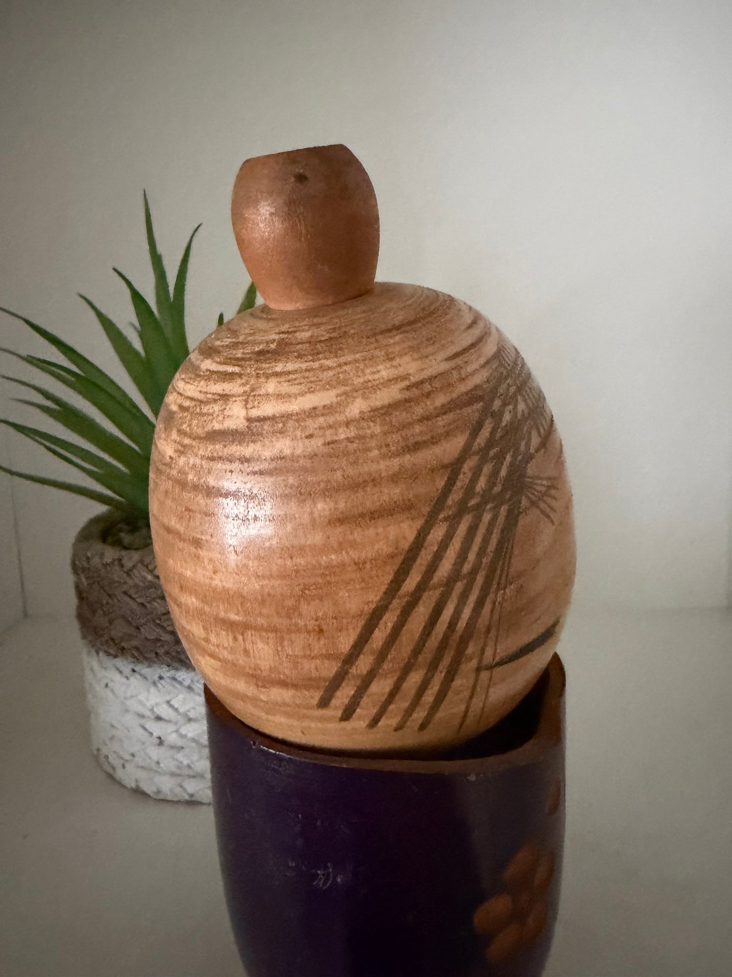 Vintage Sosaku kokeshi by Sato Suigai (1920-)