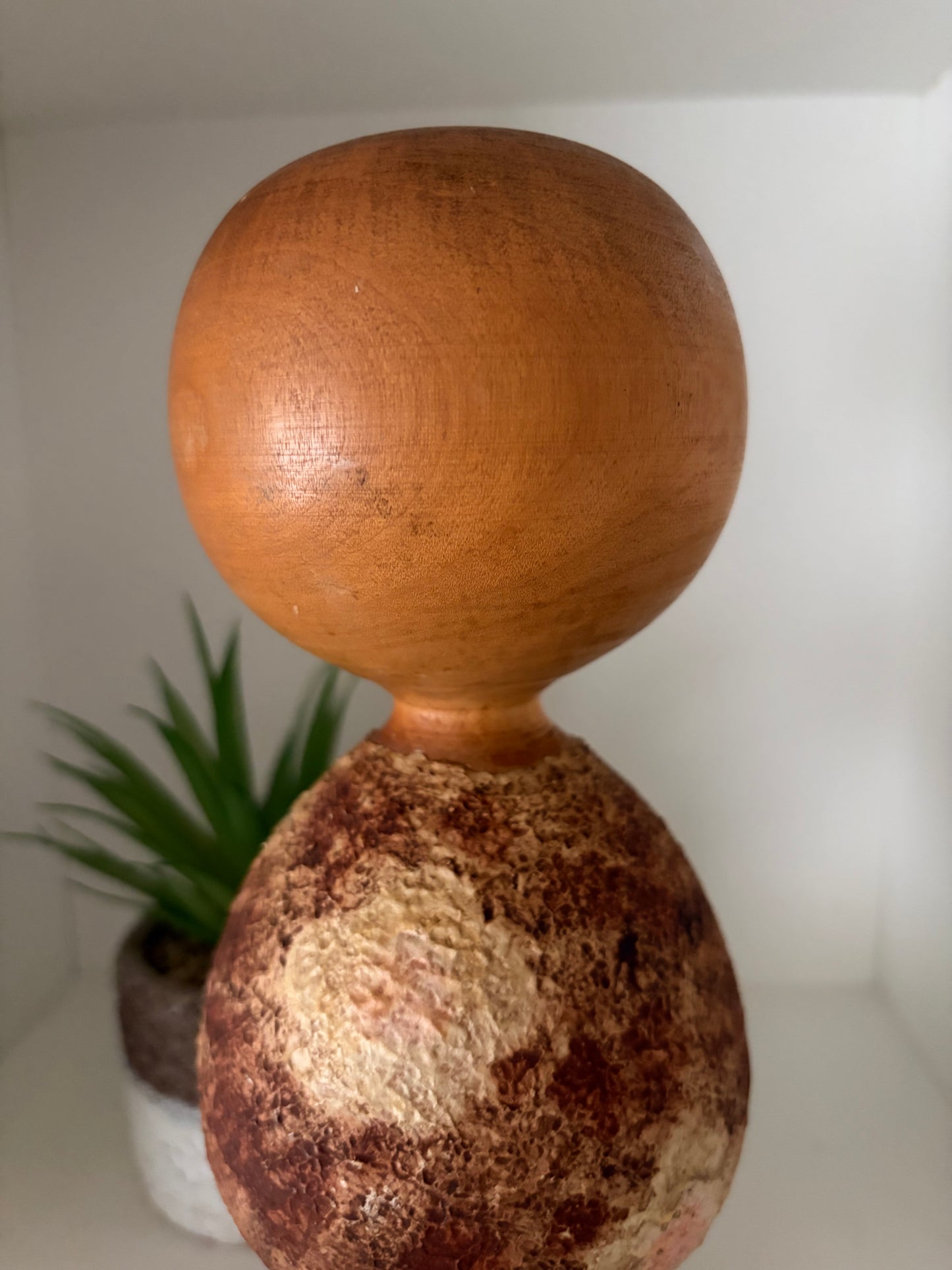 Rare vintage Sosaku kokeshi by Masao Watanabe (1917-2007)