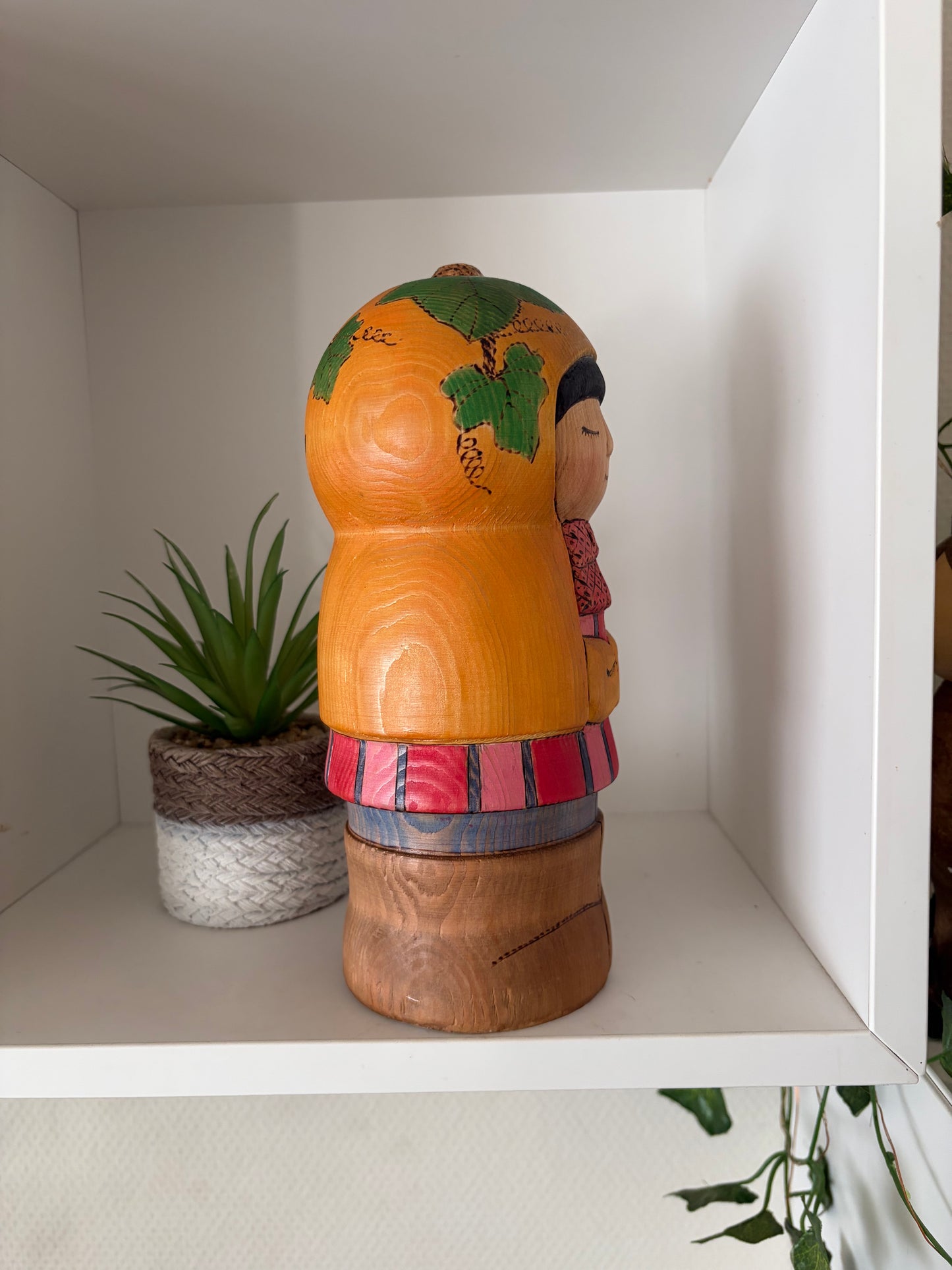 Modern Sosaku kokeshi by Yuko Yamazaki is part of her Halloween Series - With box