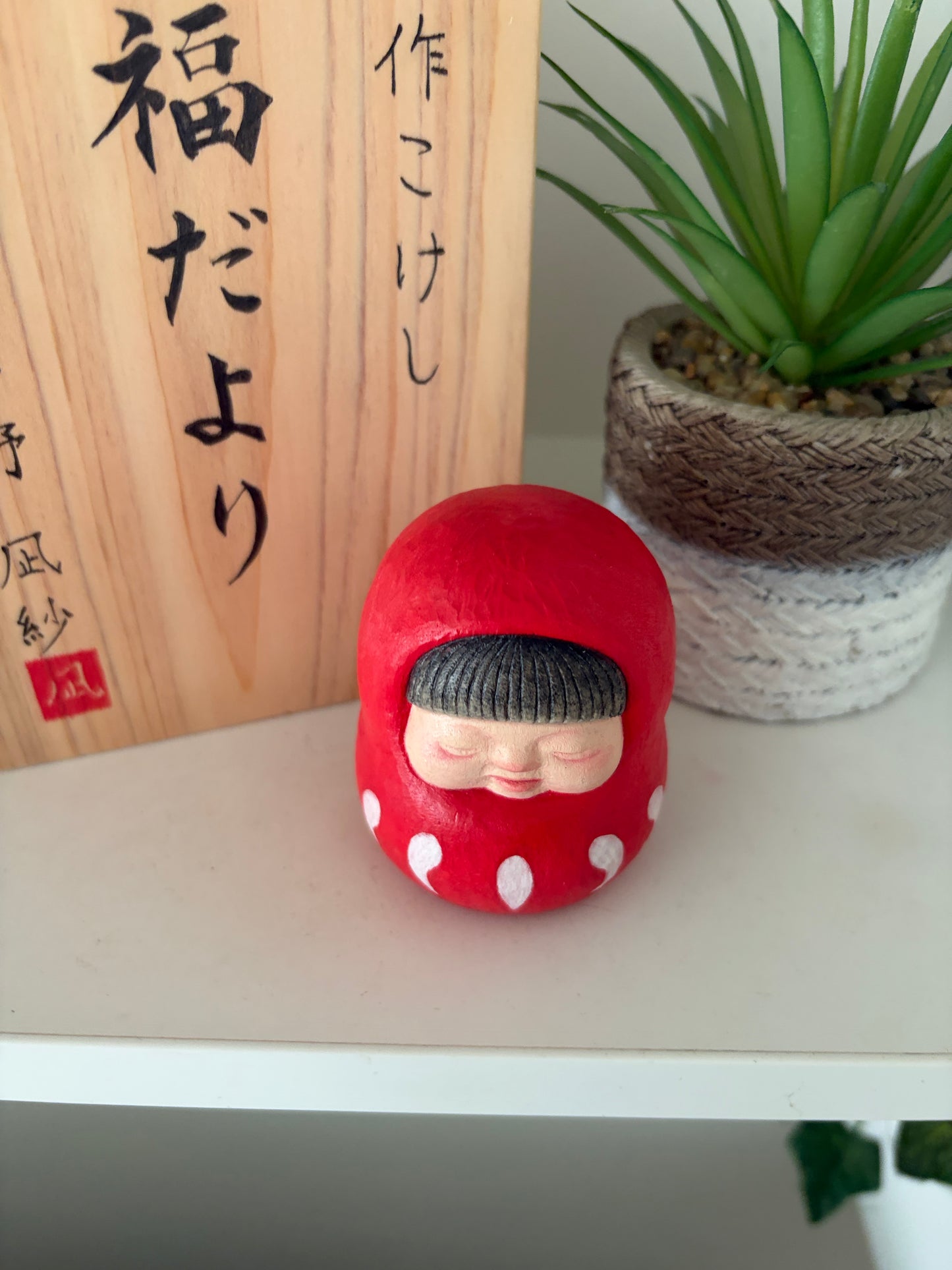 Exclusive One off a kind kokeshi by Nagisa Hirano!