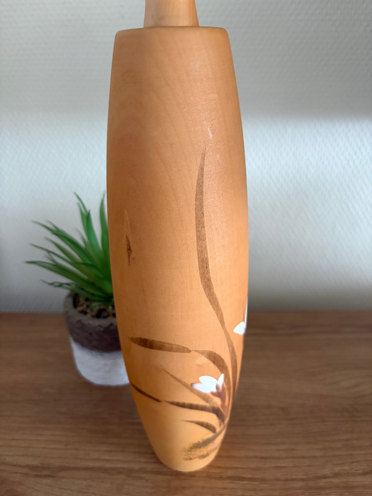 Exclusive vintage Sosaku kokeshi by Aoki Ryoka (1931-)