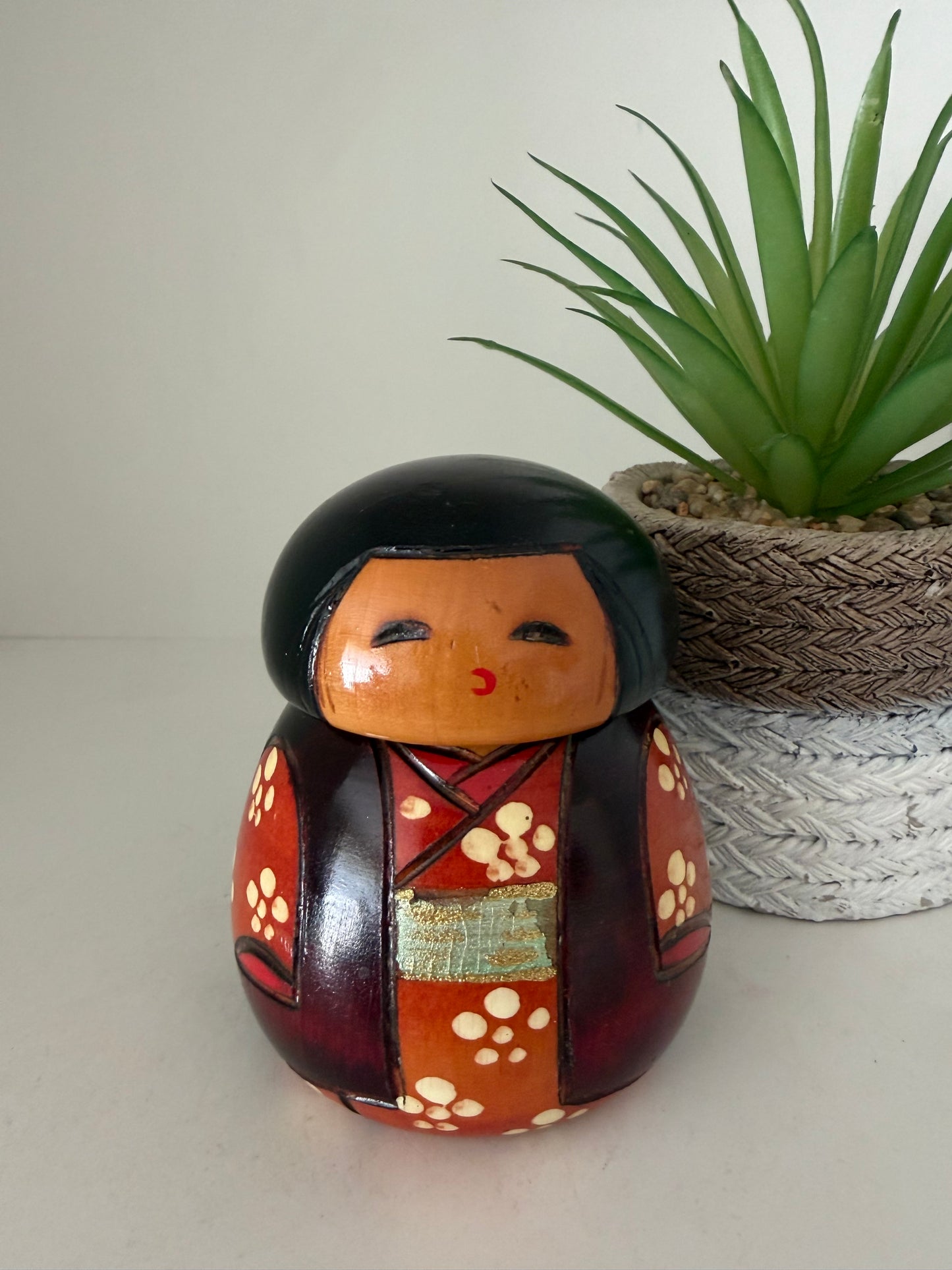 Rare Vintage creative kokeshi by Toshio Sekiguchi (1947-)