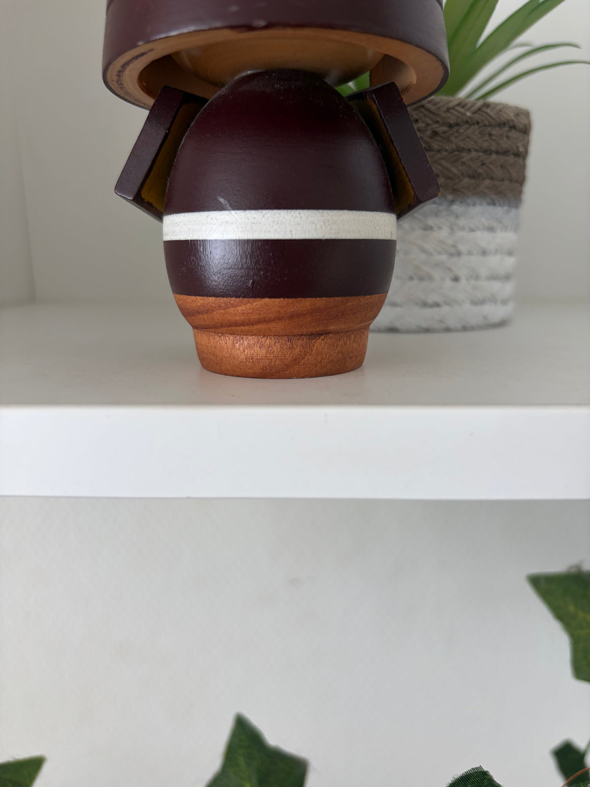 Lovely vintage Samurai kokeshi by Sato Soichi
