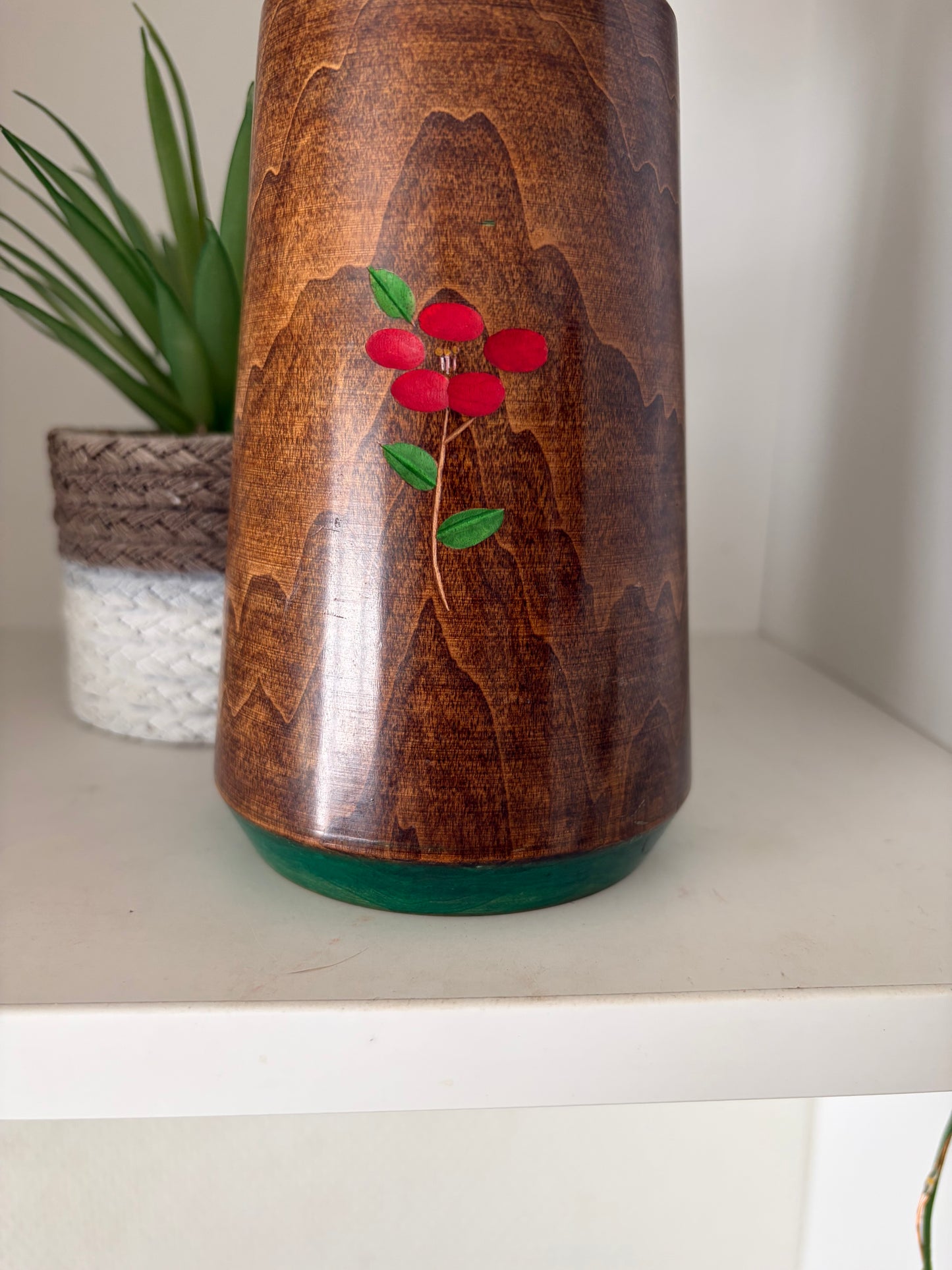 Rare Sosaku Kokeshi By Akinori Takahashi (1957-) - TSUBAKINOKO