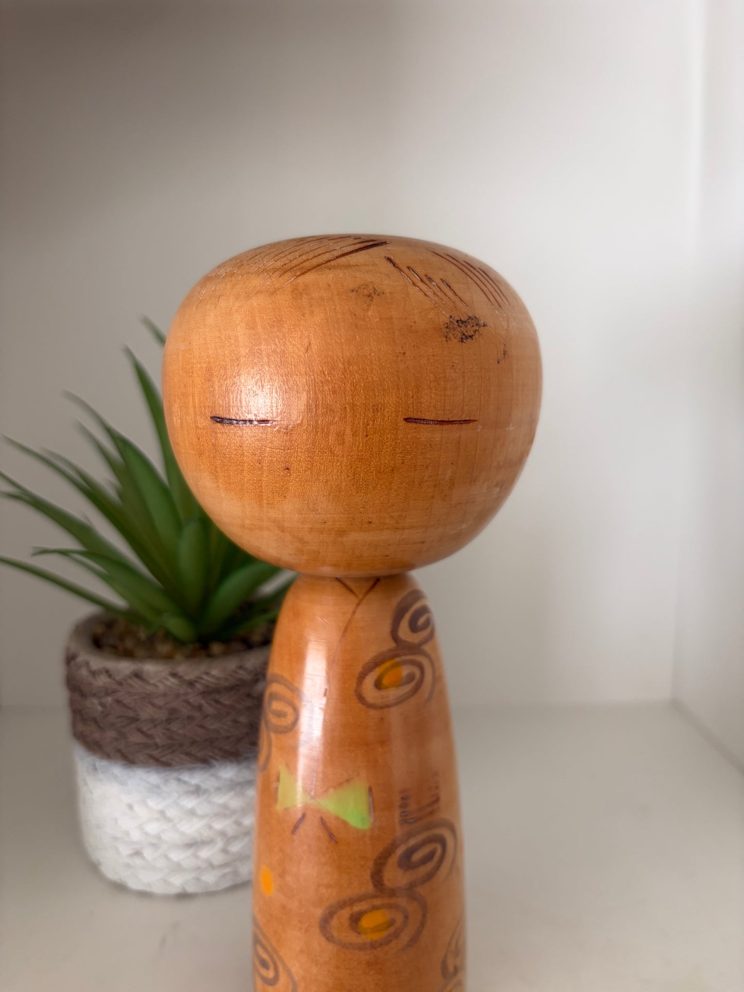 Rare vintage Sosaku kokeshi by Yuji Kawase (1938-)