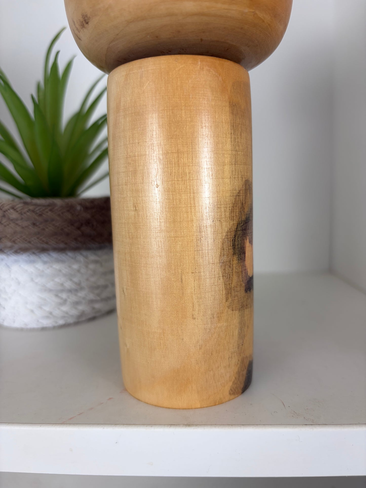 Rare Vintage Creative Kokeshi by renowned artisan Ikuyoshi Yokozuka - Mother and child