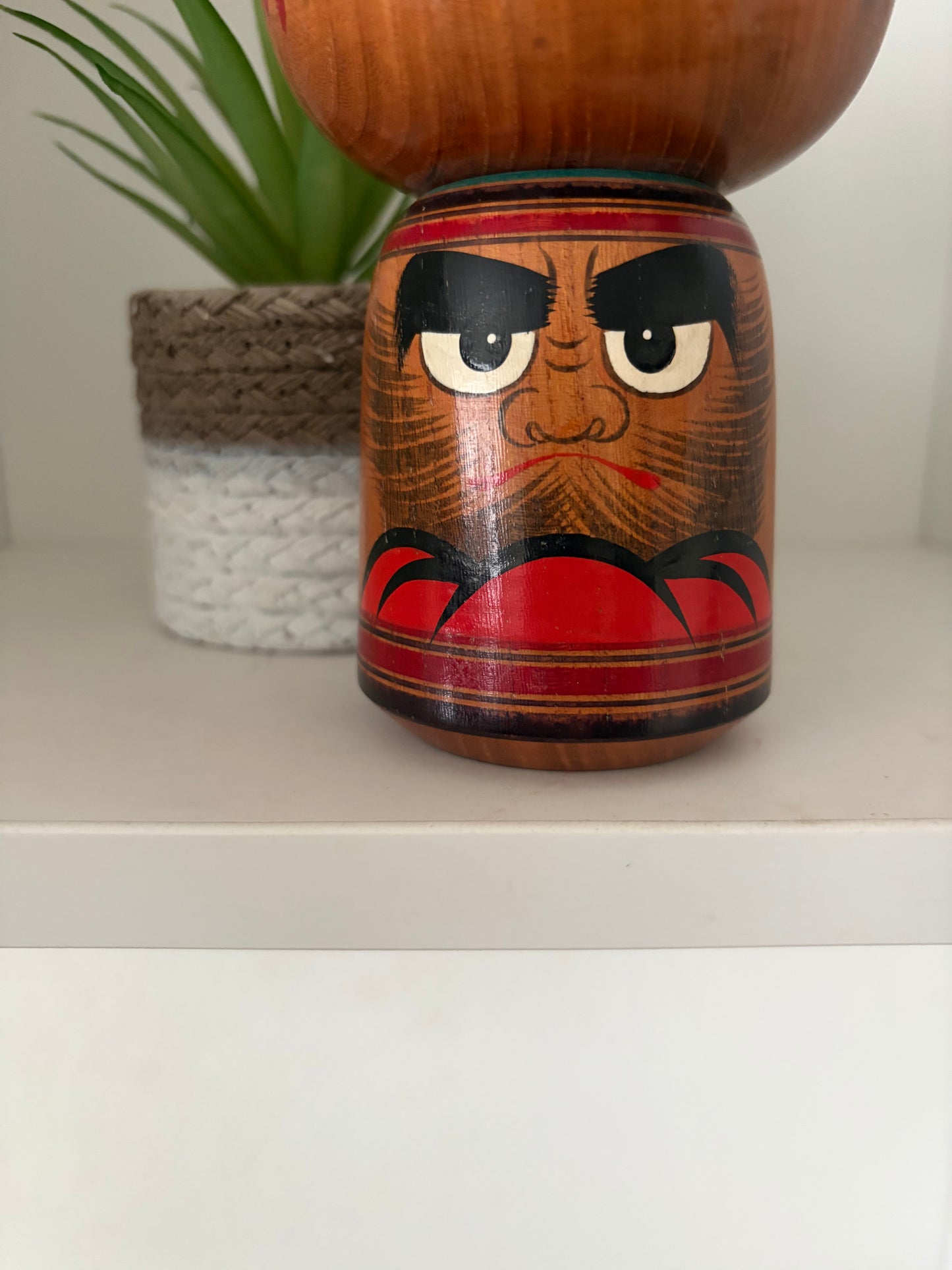 Vintage traditional kokeshi with Daruma