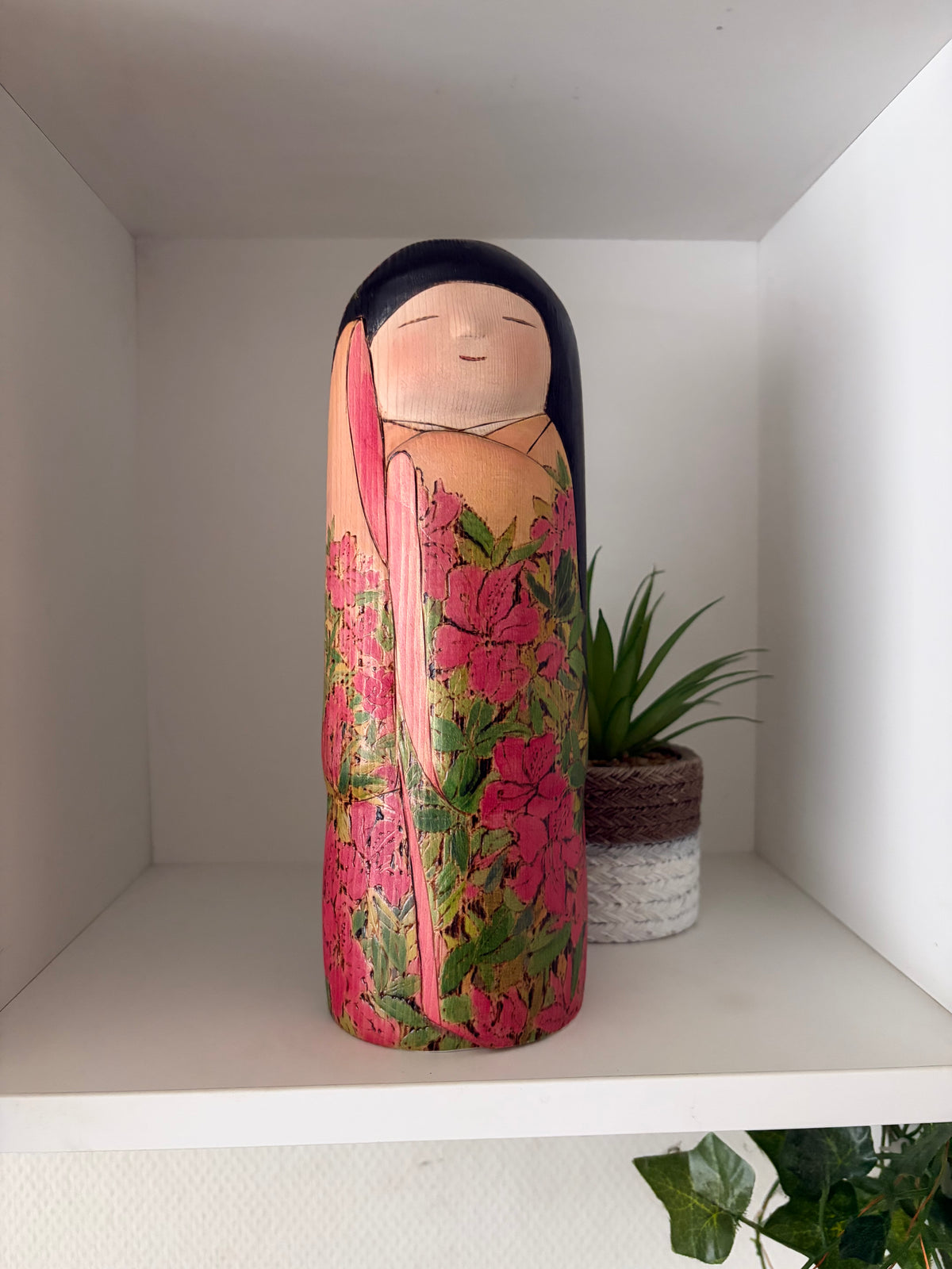 Exclusive one of a kind kokeshi by Yuko Yamazaki