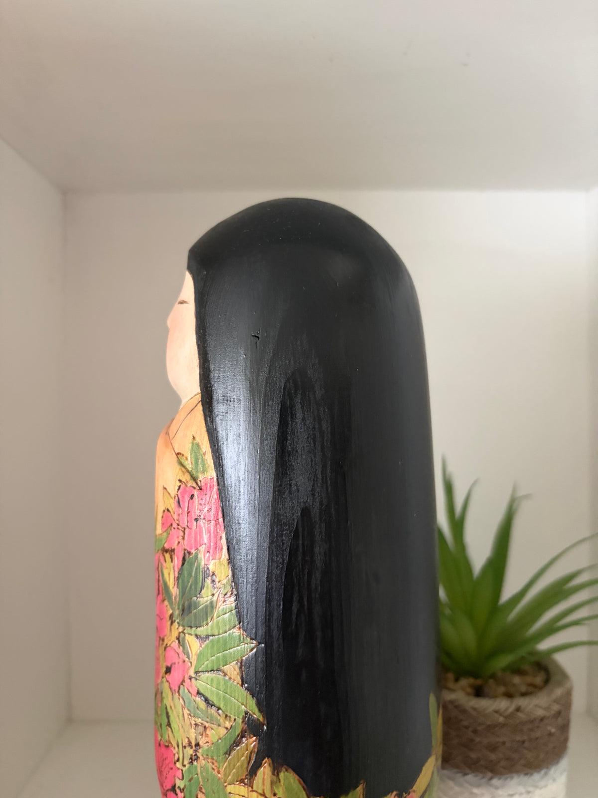Exclusive one of a kind kokeshi by Yuko Yamazaki