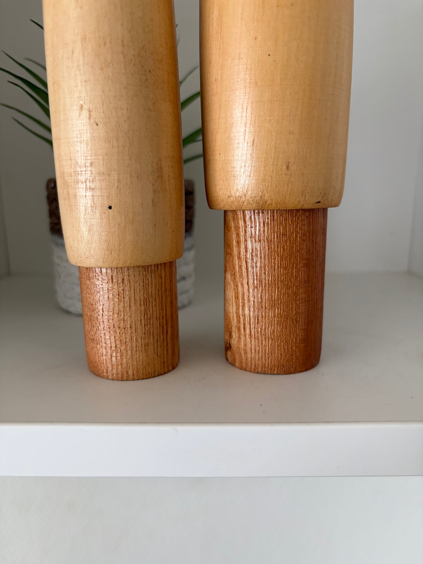 Rare Vintage set creative kokeshi by Shozan Shido (1932-1995)