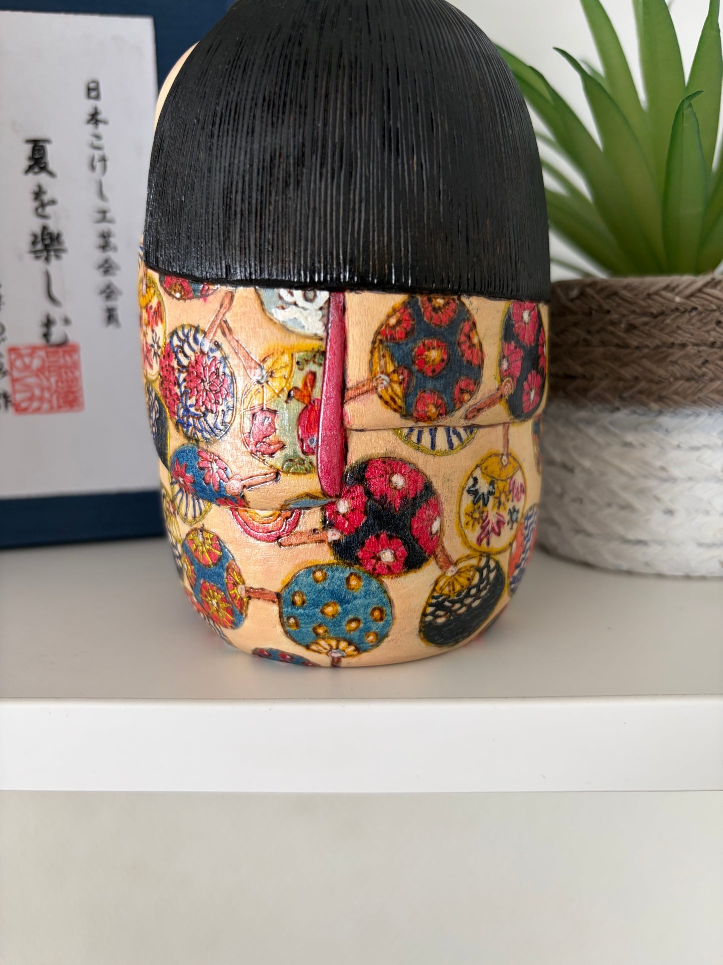 One off a kind Sosaku kokeshi by Megumi Nozawa