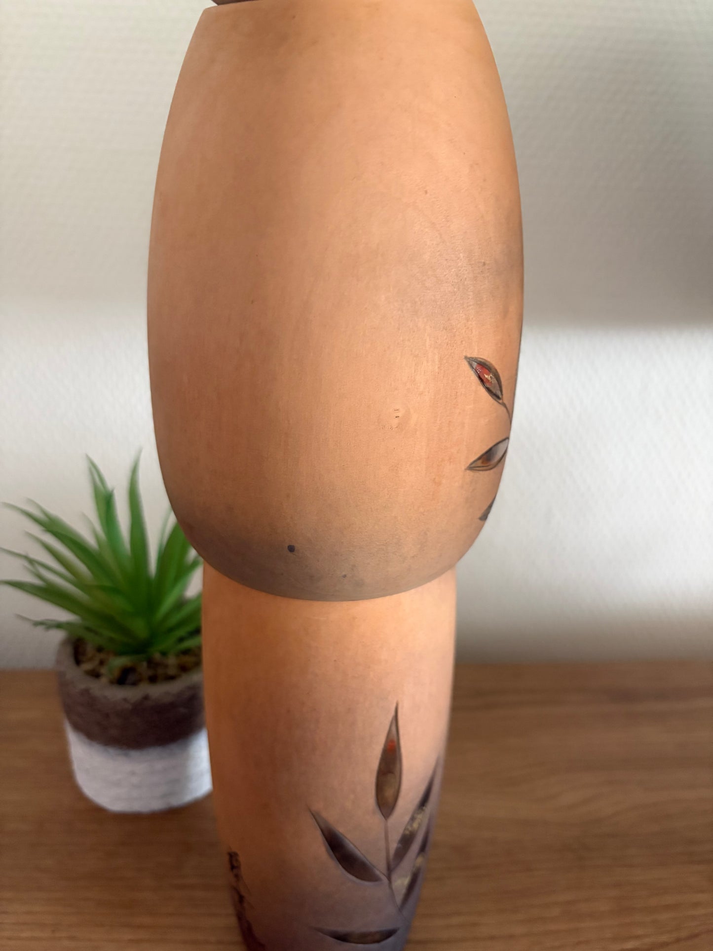 Exclusive vintage Sosaku kokeshi by Aoki Ryoka (1931-)
