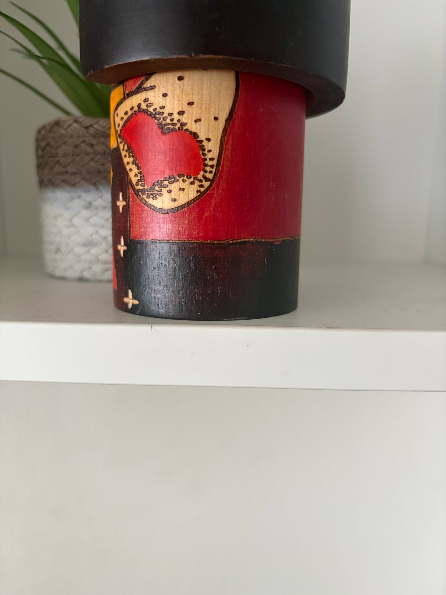 Lovely vintage Sosaku kokeshi by Akimitsu