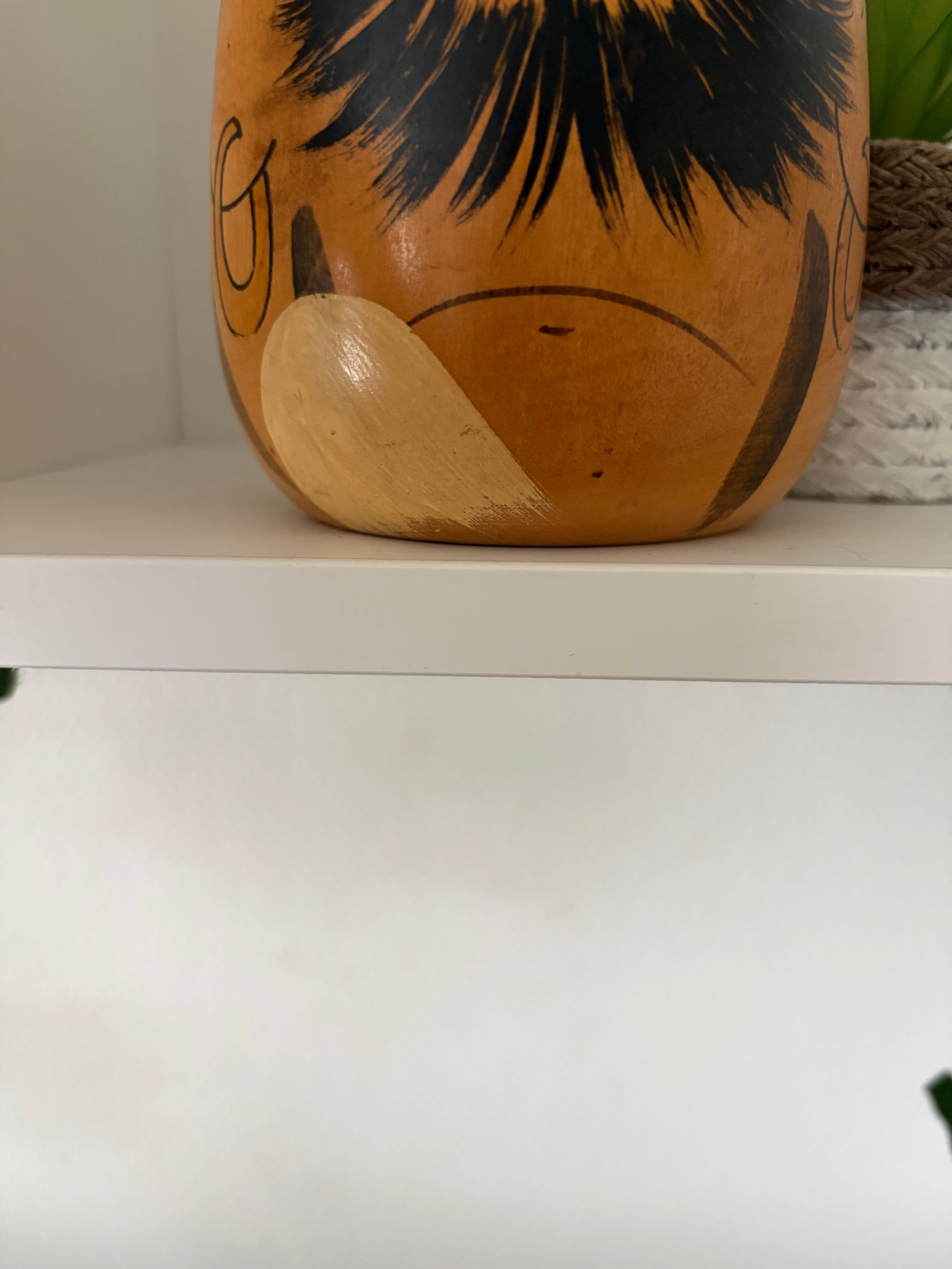 Rare vintage Daruma kokeshi by Kazuo Takamizawa (1927-)