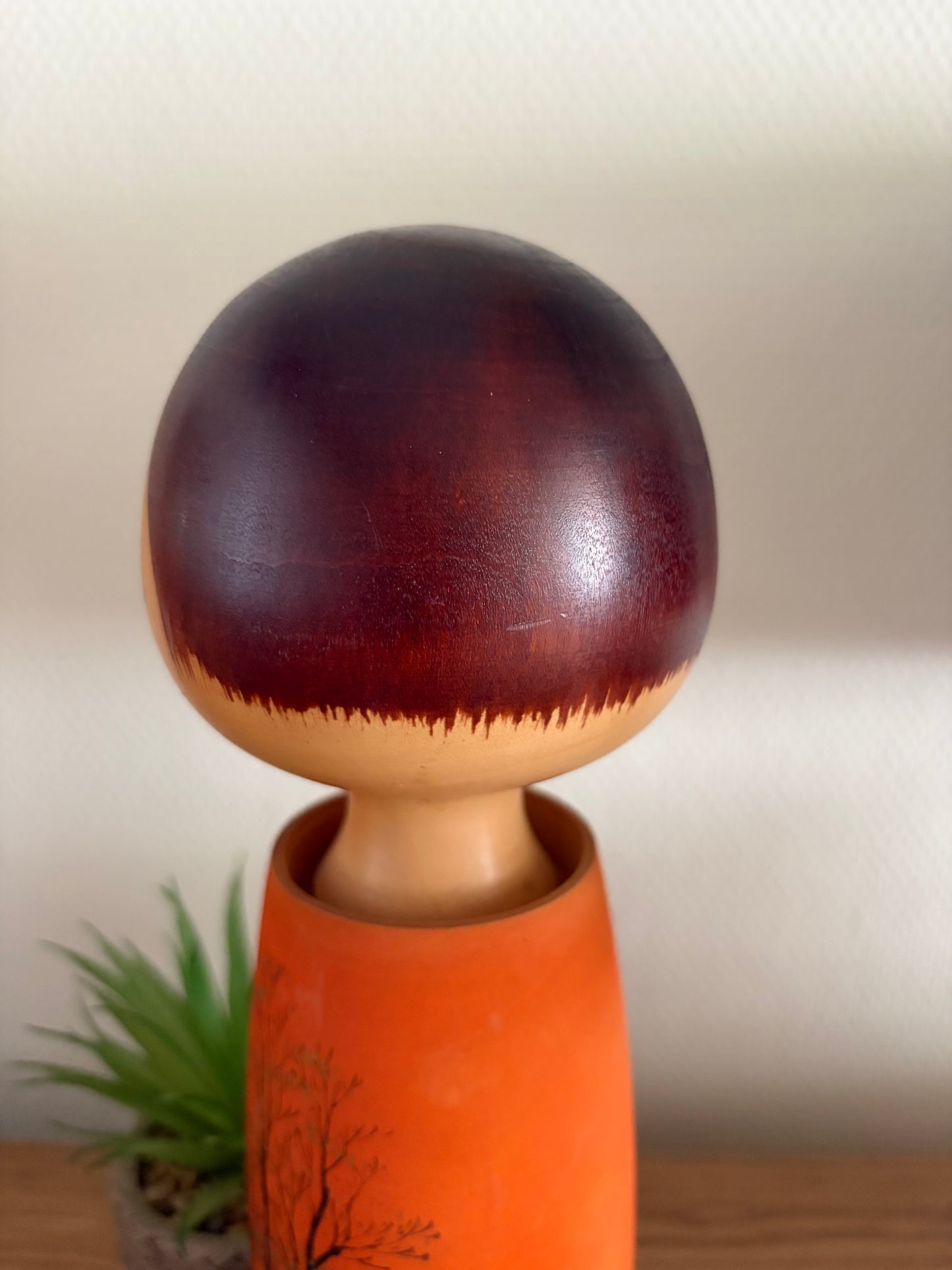 Exclusive vintage Sosaku kokeshi by Aoki Ryoka (1931-)