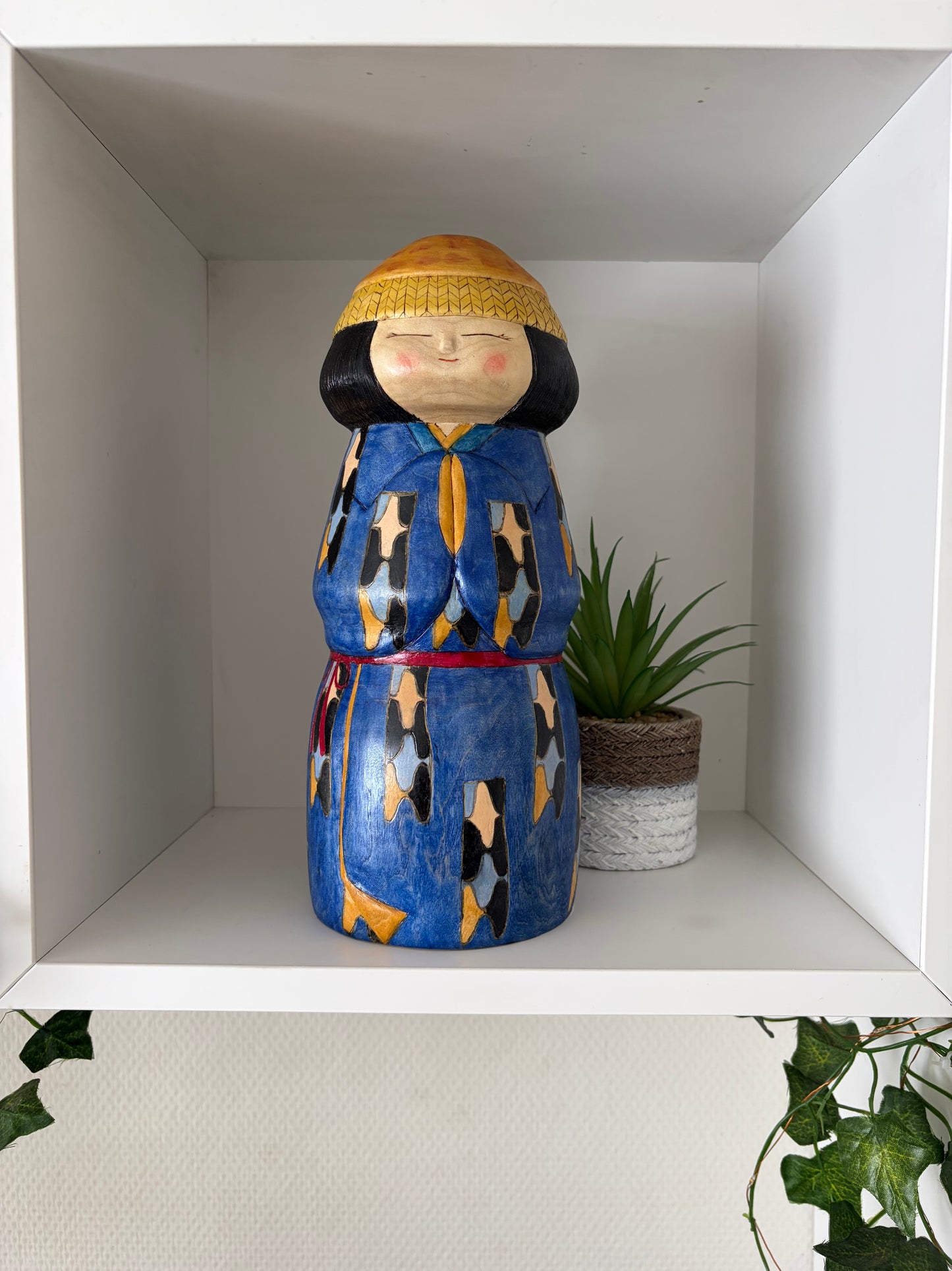 One off a kind Sosaku kokeshi by Megumi Nozawa