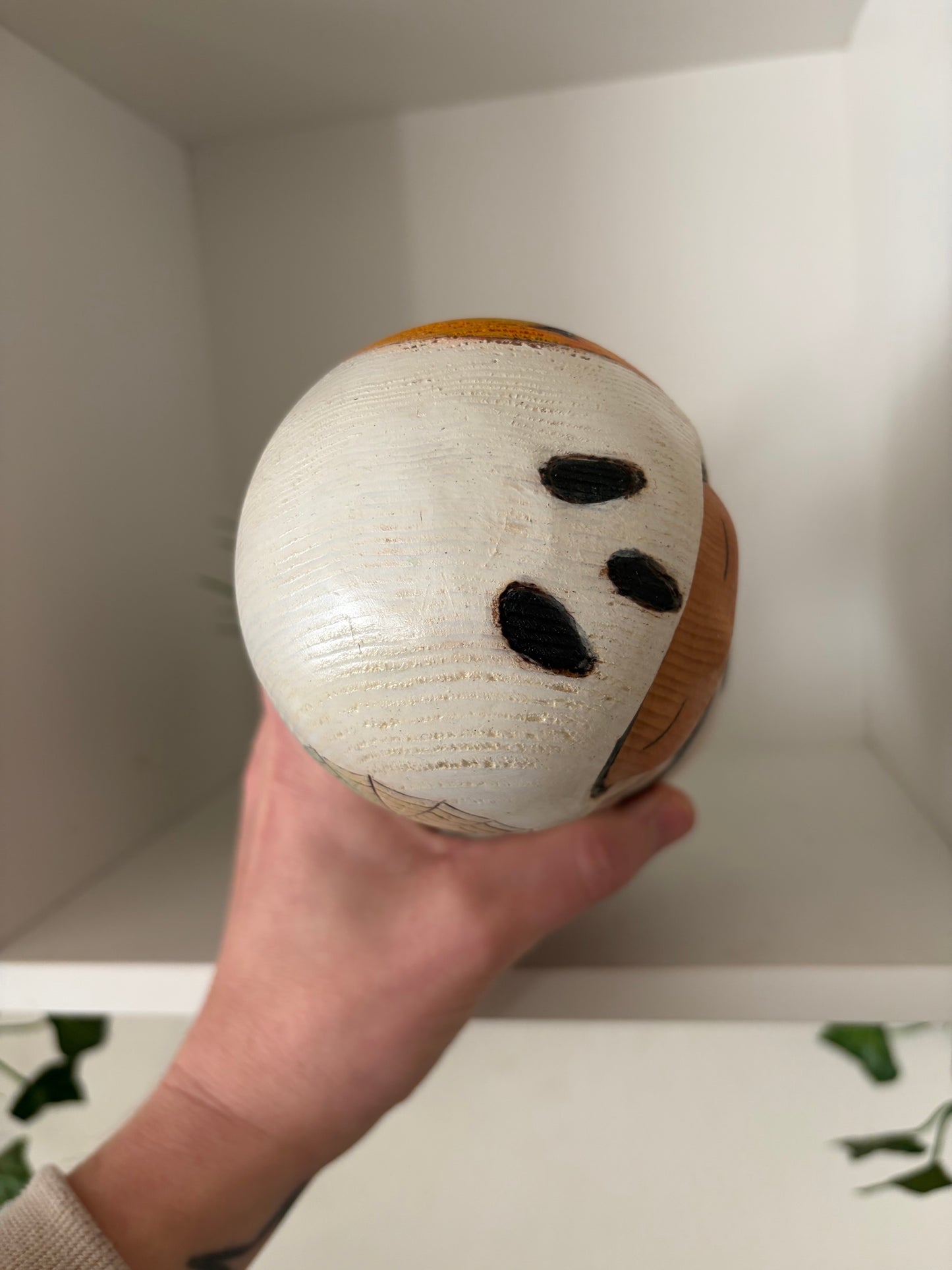 Modern Sosaku kokeshi by Yuko Yamazaki is part of her Halloween Series - With box