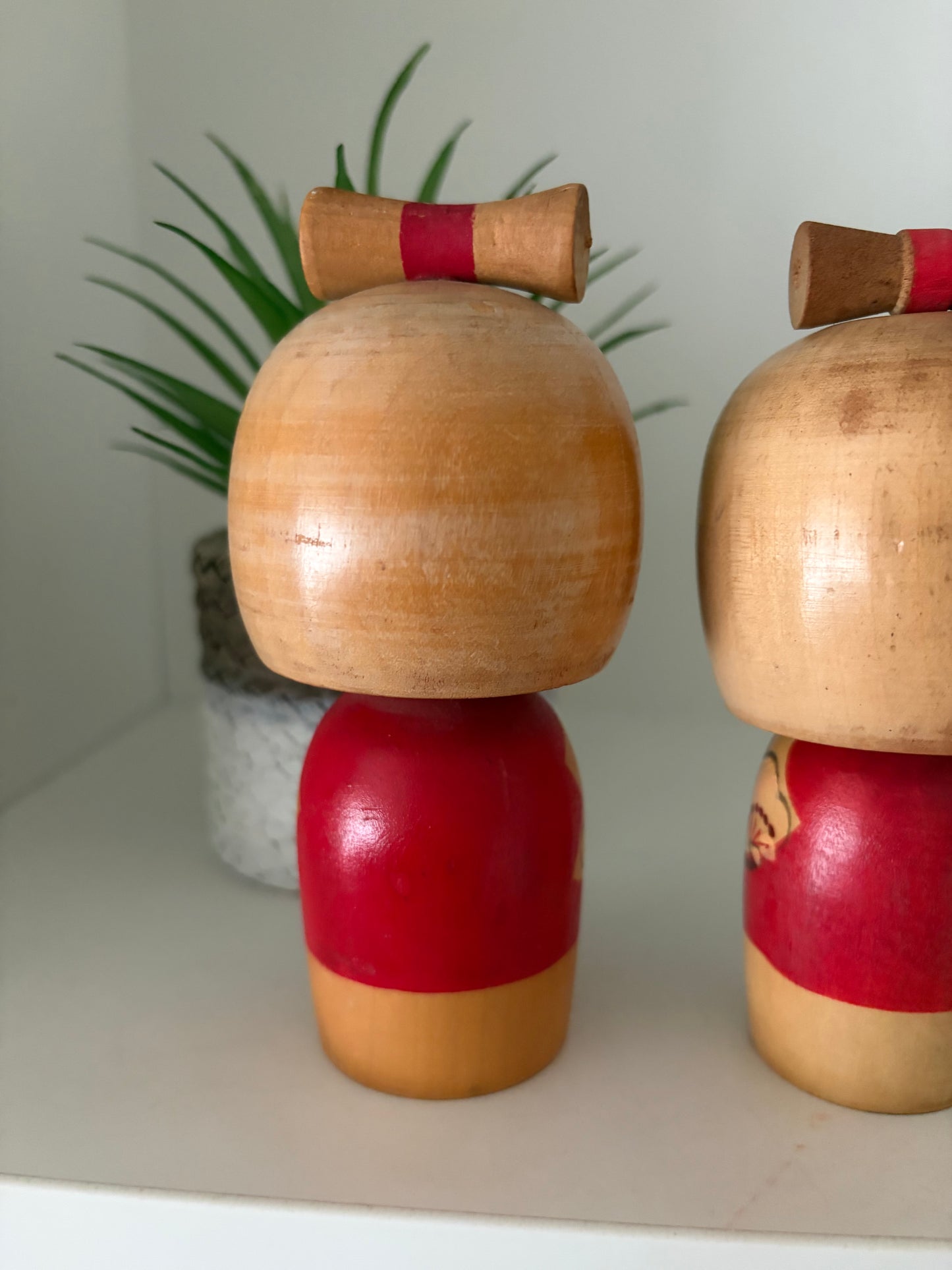 Lovely set of two vintage Sosaku kokeshi