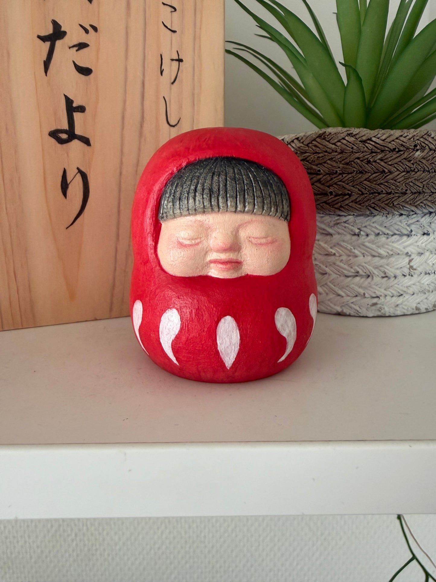 Exclusive One off a kind kokeshi by Nagisa Hirano!