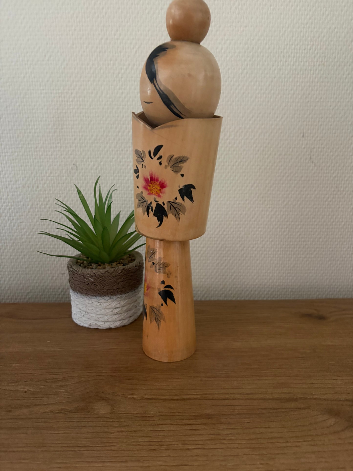 Vintage Sosaku kokeshi by Kazuo Takamizawa (1927-)
