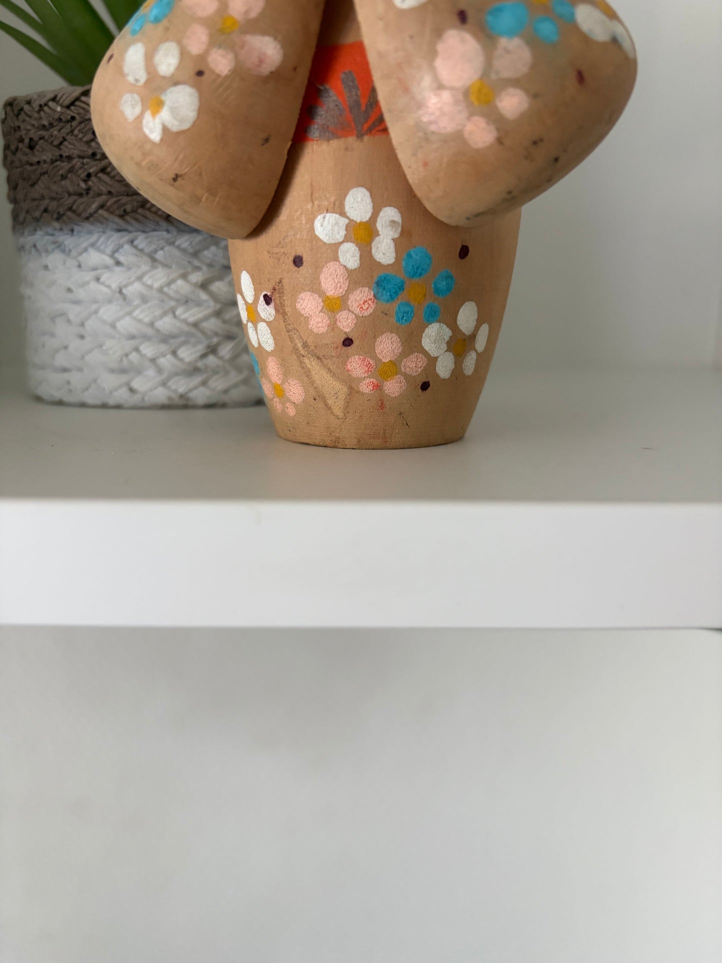Lovely rare vintage Sosaku kokeshi by Aoki Ryoka (1931-)